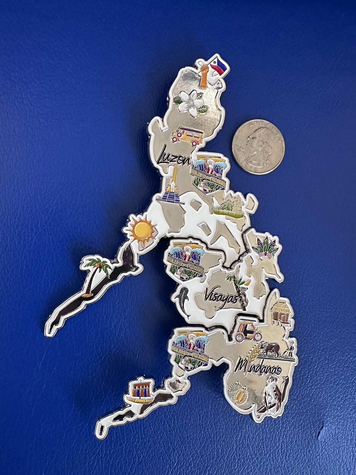 Believe The Promise 2024 Intl Pathfinder Camporee Pins🇵🇠Silver Puzzle Map Believe The Promise 2024 Intl Pathfinder Camporee Pins🇵🇠Silver Puzzle Map