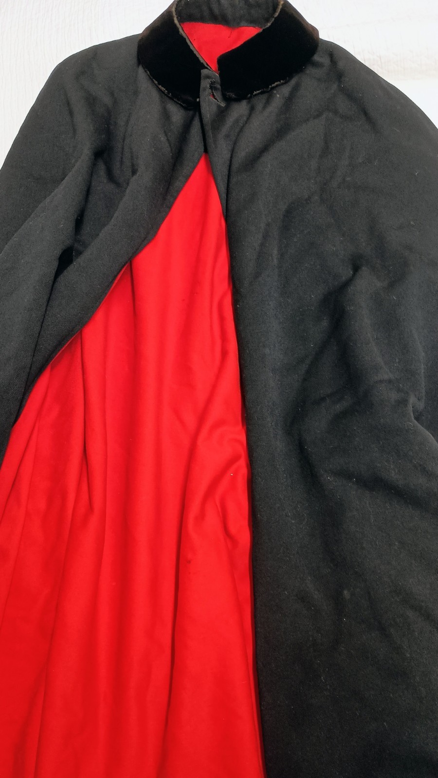 WWII Navy Nurse Cape Wool NNC Uniform Ladies Red Needs TLC 1940s WW2 Military
