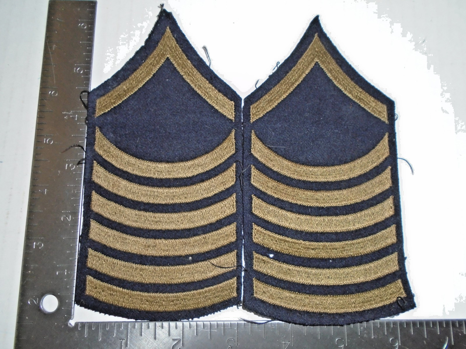 Rare Pre-WWII US Army Unauthorized Specialist 1st Class (PFC) Chevron Rank Pair