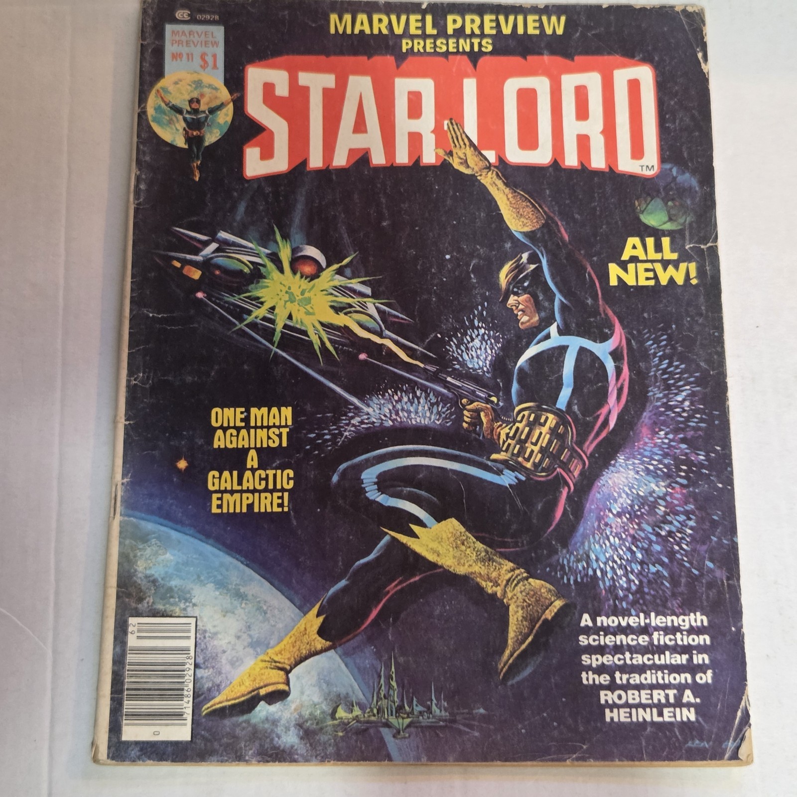 Marvel Preview #11 Star-Lord 1st Print 1977 Sci-Fi Comic Magazine Heinlein Cover Marvel Preview #11 Star-Lord 1st Print 1977 Sci-Fi Comic Magazine Heinlein Cover
