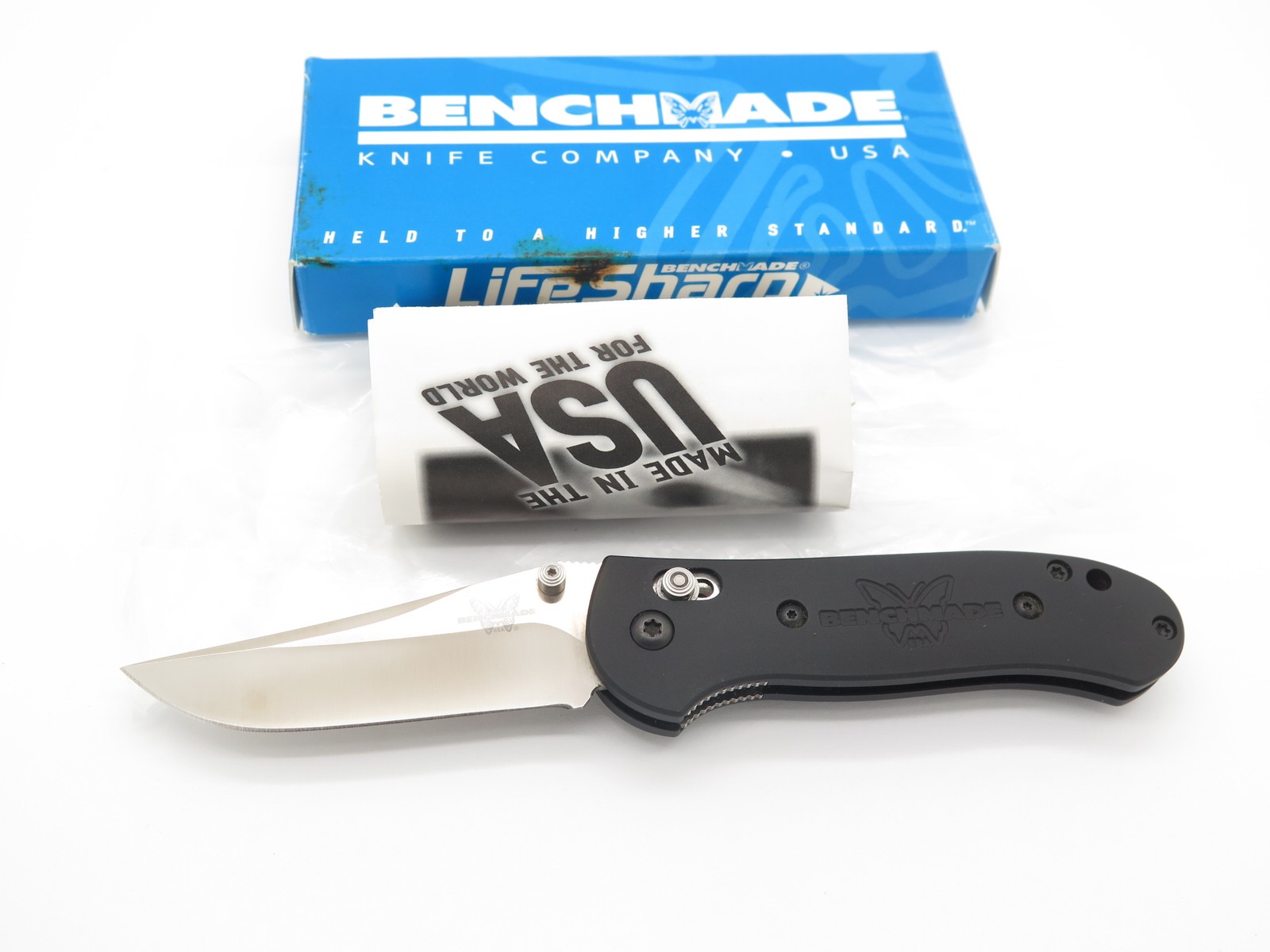 Vintage Benchmade 720 Black Mel Pardue Axis Lock ATS-34 Folding Pocket Knife
