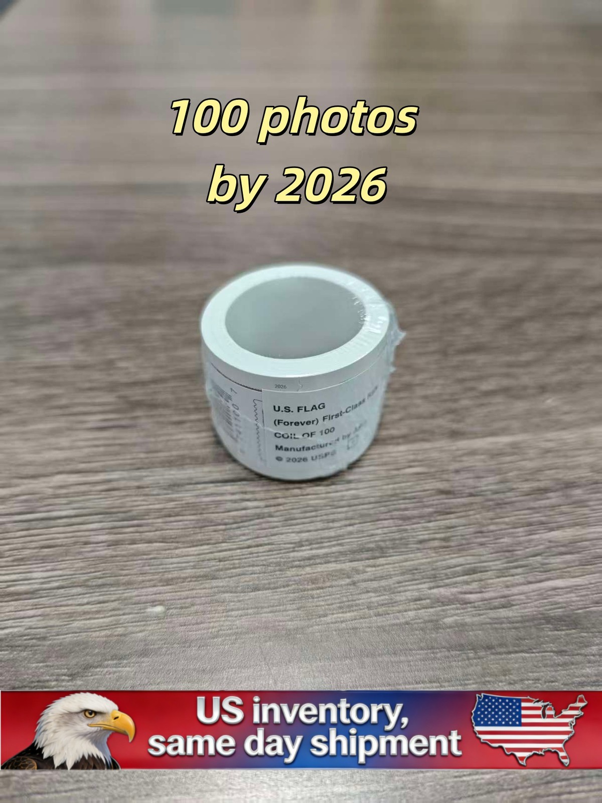 1 Roll Of 100 2026 U.S. Flag First Class US Postage Stamps 100PCS New-* 1 Roll Of 100 2026 U.S. Flag First Class US Postage Stamps 100PCS New-*