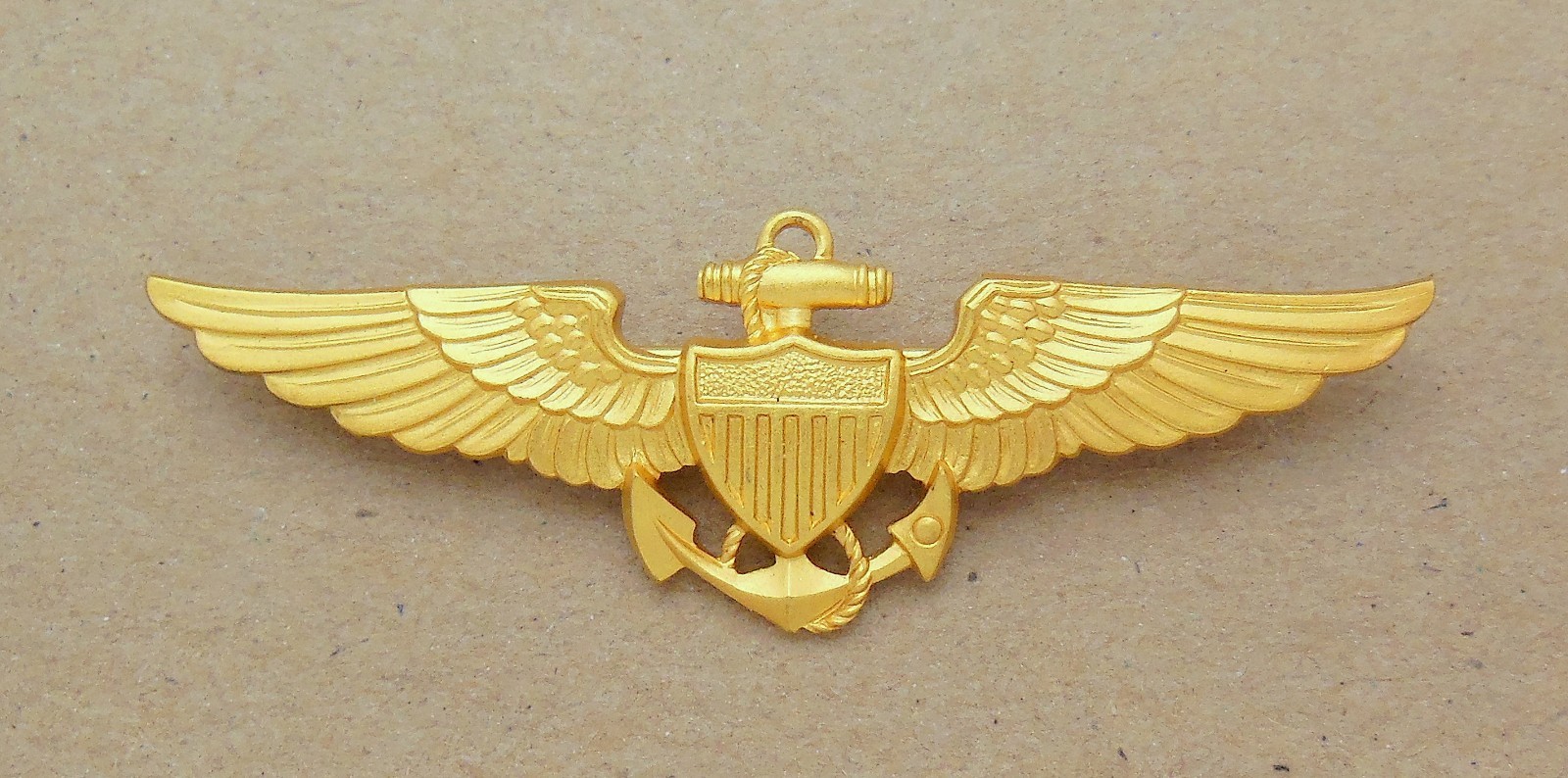 Vintage WWII L.G. Balfour 1/20 10K GF 2 3/4" Naval/ Marine Aviator Wings Pin Vintage WWII L.G. Balfour 1/20 10K GF 2 3/4" Naval/ Marine Aviator Wings Pin