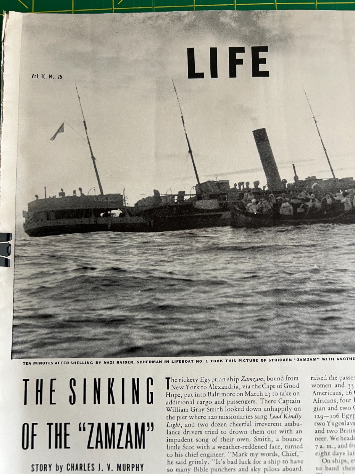 4 LIFE WWII Naval Stories Bismarck Zamzam Ship Sinkings Rescues Survivors 4 LIFE WWII Naval Stories Bismarck Zamzam Ship Sinkings Rescues Survivors