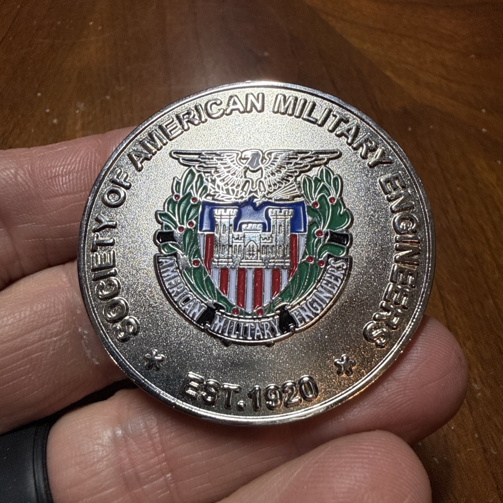 Society Of American Military Engineers Rocky Mountain Region Challenge Coin Society Of American Military Engineers Rocky Mountain Region Challenge Coin