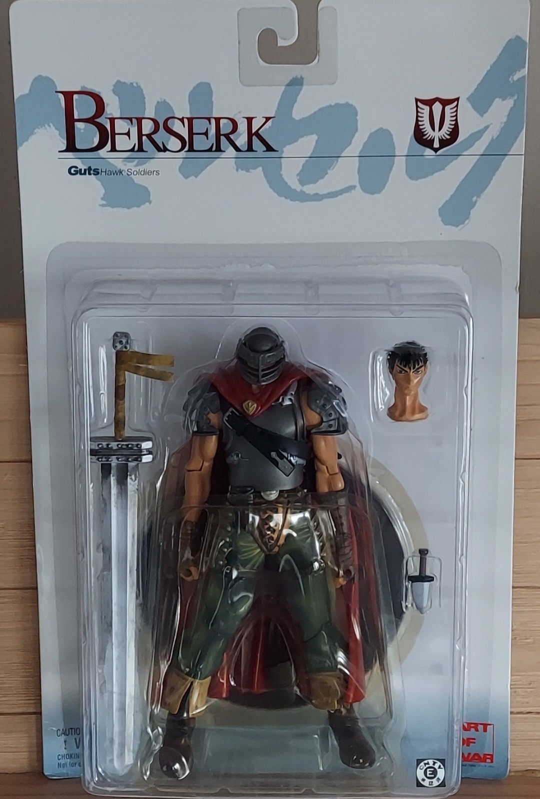 JAPANESE Berserk 7" Guts Hawk Soldiers Uniform RED Cape Figure Art of War