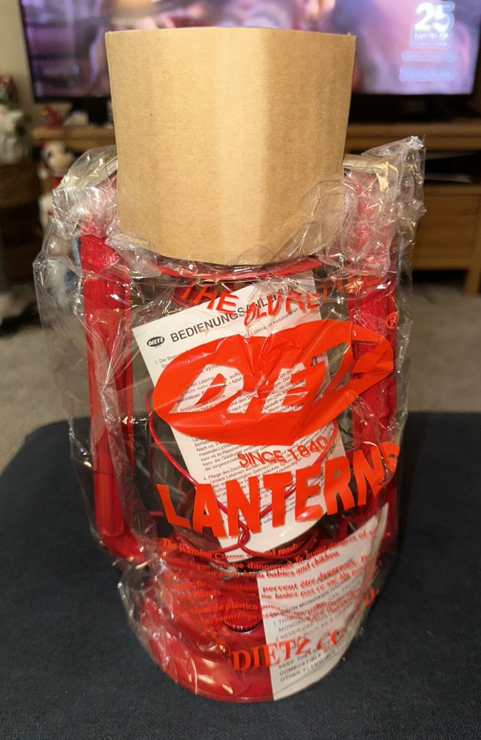 VTG Red Dietz Junior No. 20 Railroad Hurricane Oil Lamp Lantern NEW WITH TAGS VTG Red Dietz Junior No. 20 Railroad Hurricane Oil Lamp Lantern NEW WITH TAGS