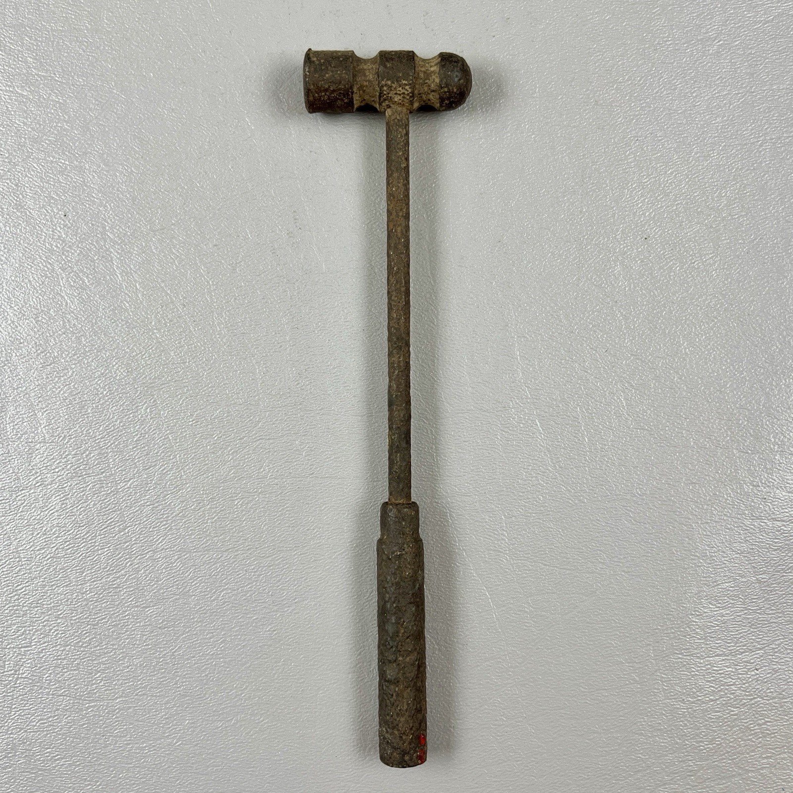 Vintage 7.5” Iron Head Knurled Handle Ball Peen Hammer Vintage 7.5” Iron Head Knurled Handle Ball Peen Hammer