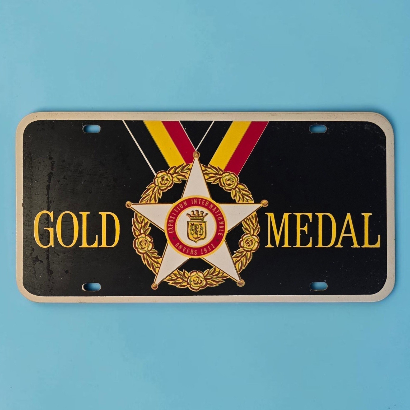 Vintage Stegmaier Gold Medal Beer License Plate Wilkes-Barre PA Brewery 12X6 Vintage Stegmaier Gold Medal Beer License Plate Wilkes-Barre PA Brewery 12X6