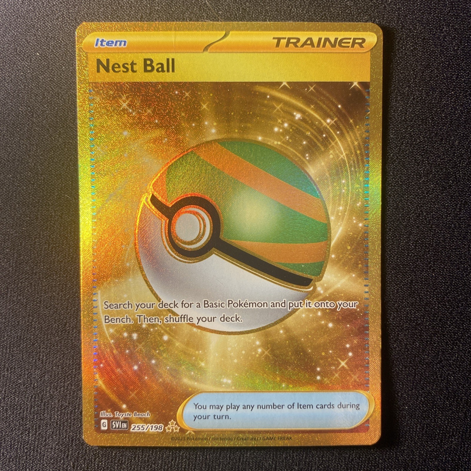 Nest Ball 255/198 Scarlet Violet Base Set Hyper Rare Pokemon Card Nest Ball 255/198 Scarlet Violet Base Set Hyper Rare Pokemon Card
