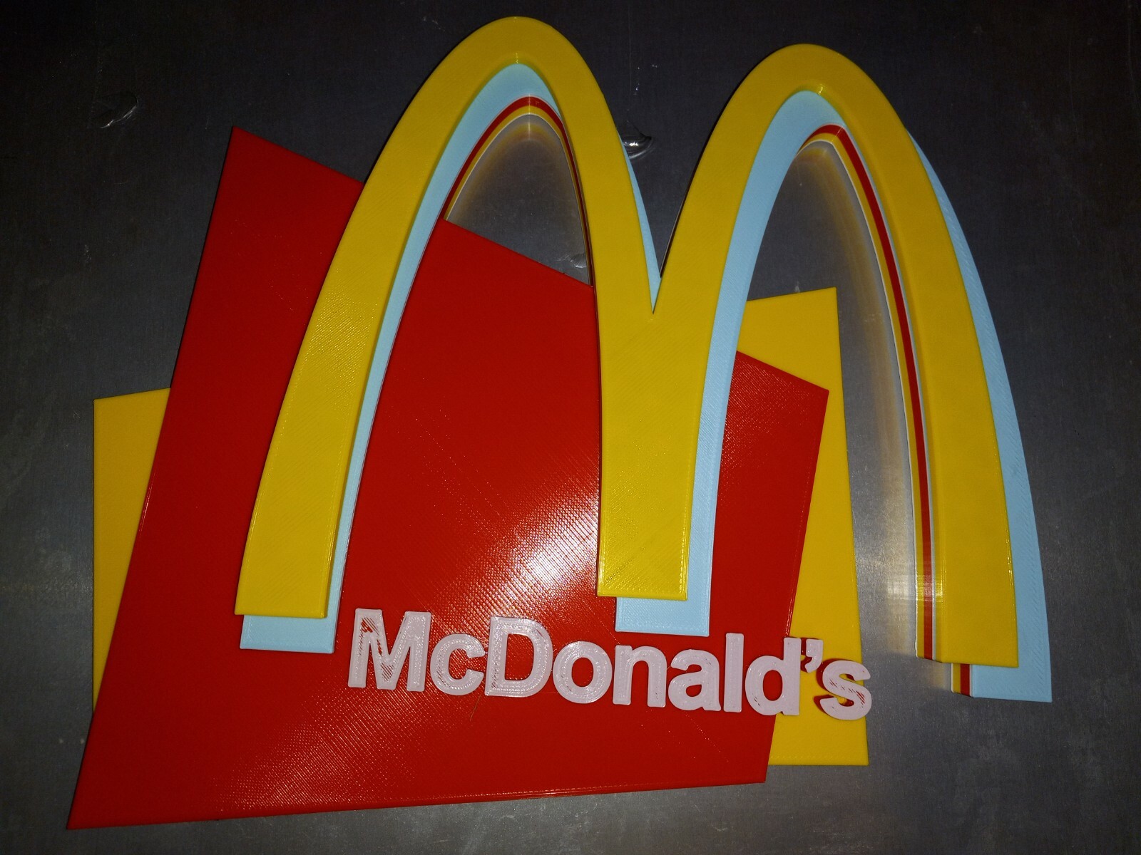 Sale McDonald’s 3D Advertising Sign Golden Arch 15"×14" 3D Printed Sale McDonald’s 3D Advertising Sign Golden Arch 15"×14" 3D Printed
