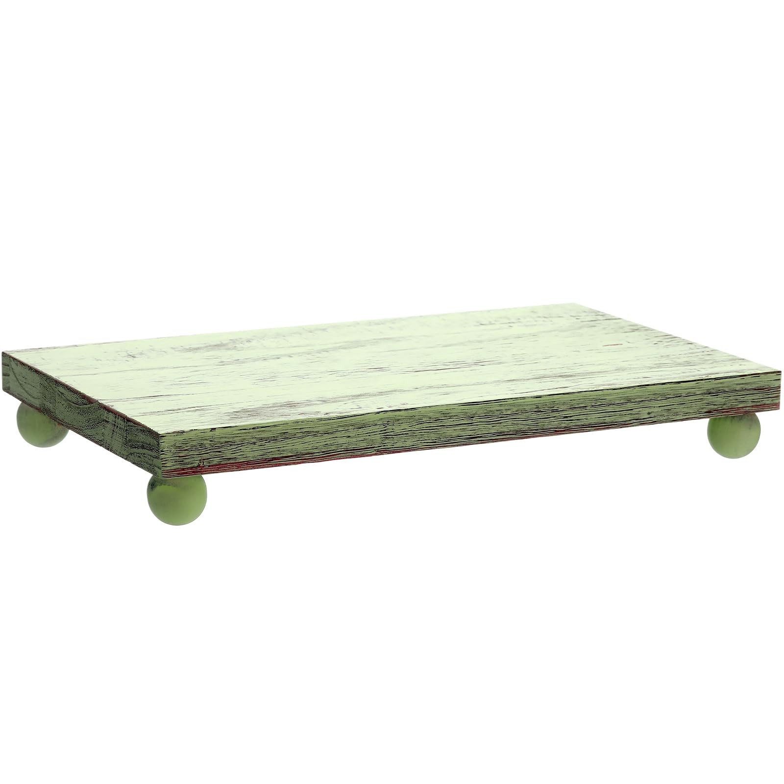 Wood Pedestal Stand Riser Decor,Classic,Green,12 X 7 Inch Wood Pedestal Stand Riser Decor,Classic,Green,12 X 7 Inch