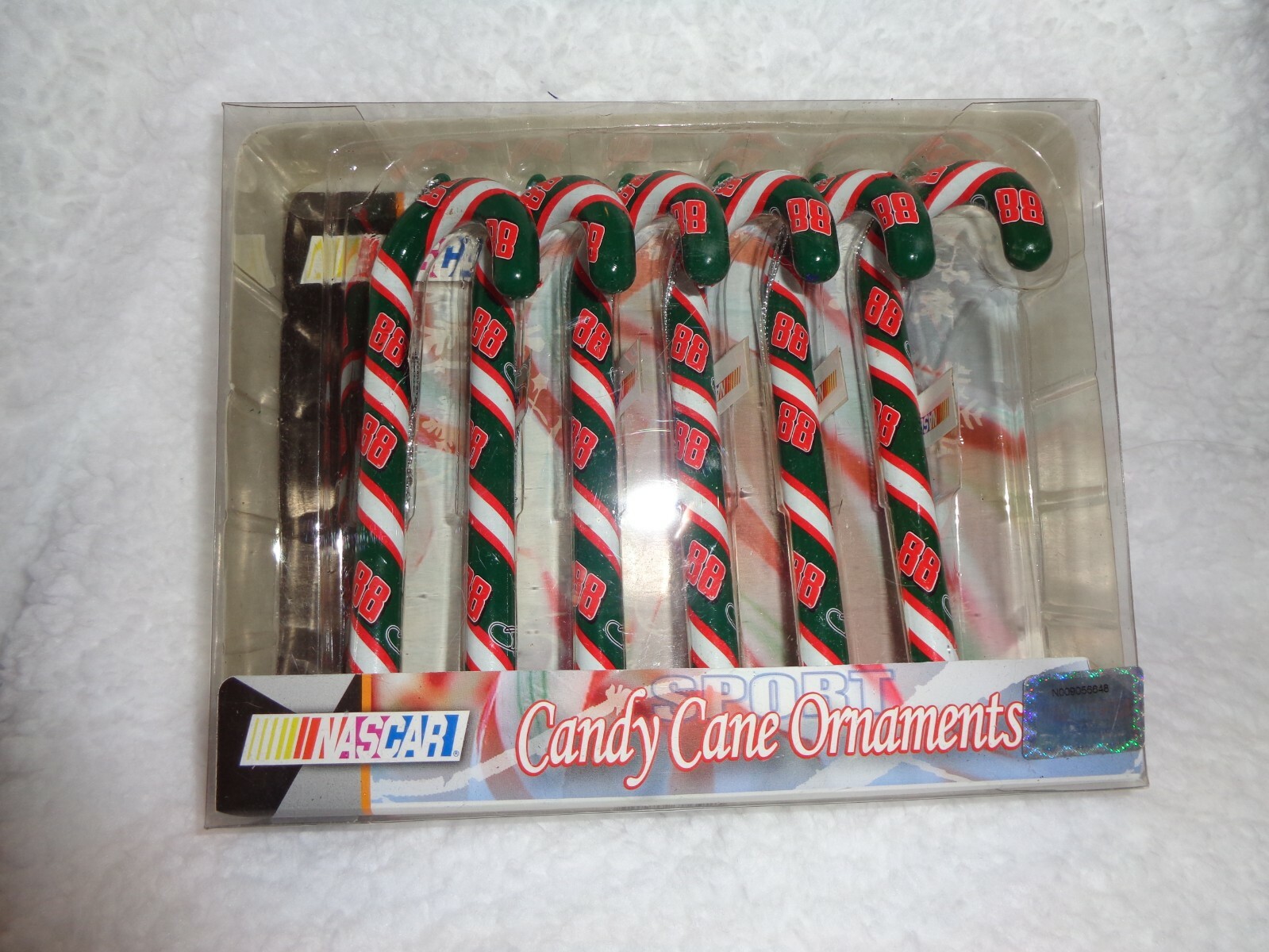 Dale Earnhardt Jr Candy Cane Ornaments Nascar