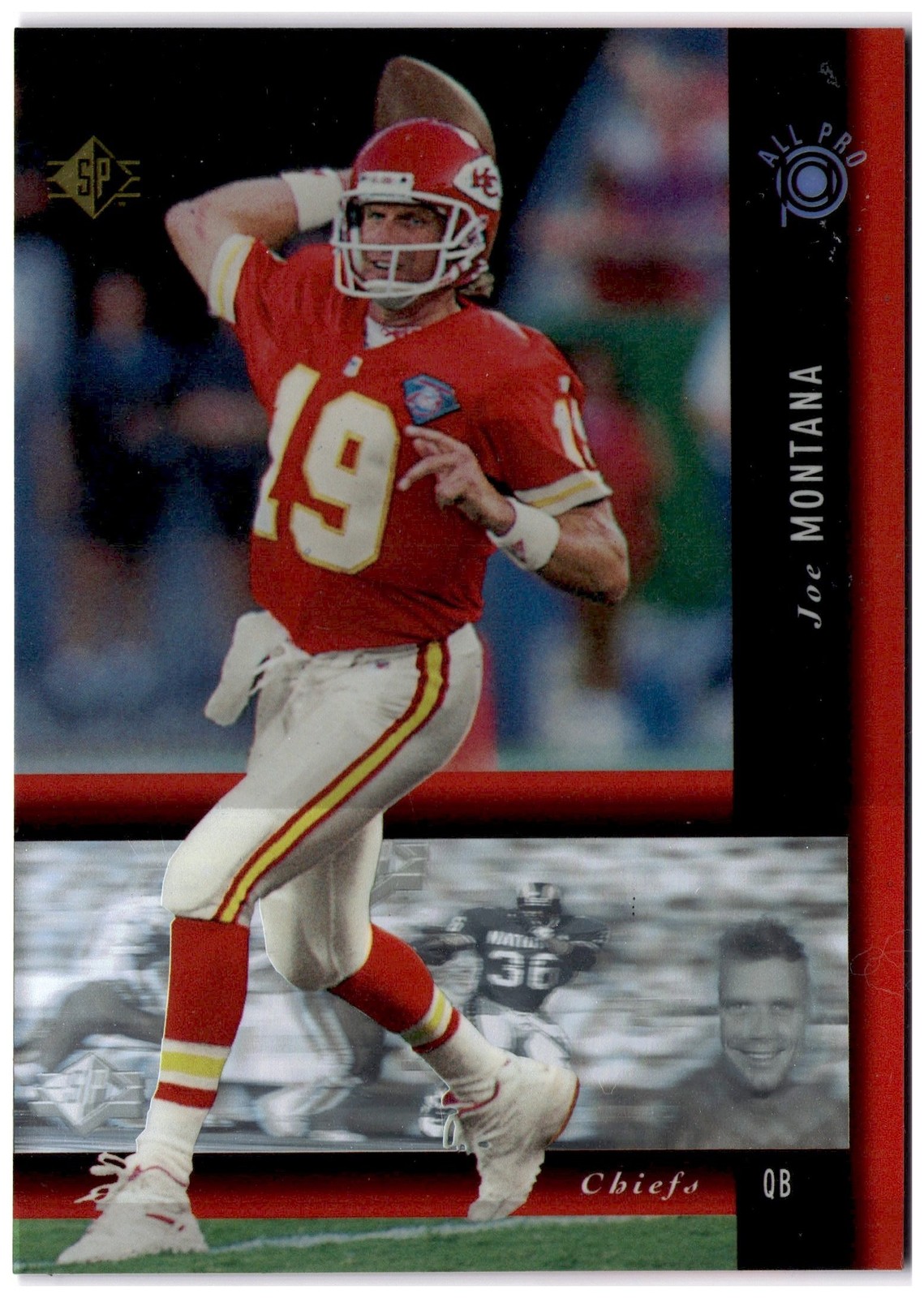1994 Upper Deck SP Joe Montana All Pro #PB17 Chiefs QB 1994 Upper Deck SP Joe Montana All Pro #PB17 Chiefs QB