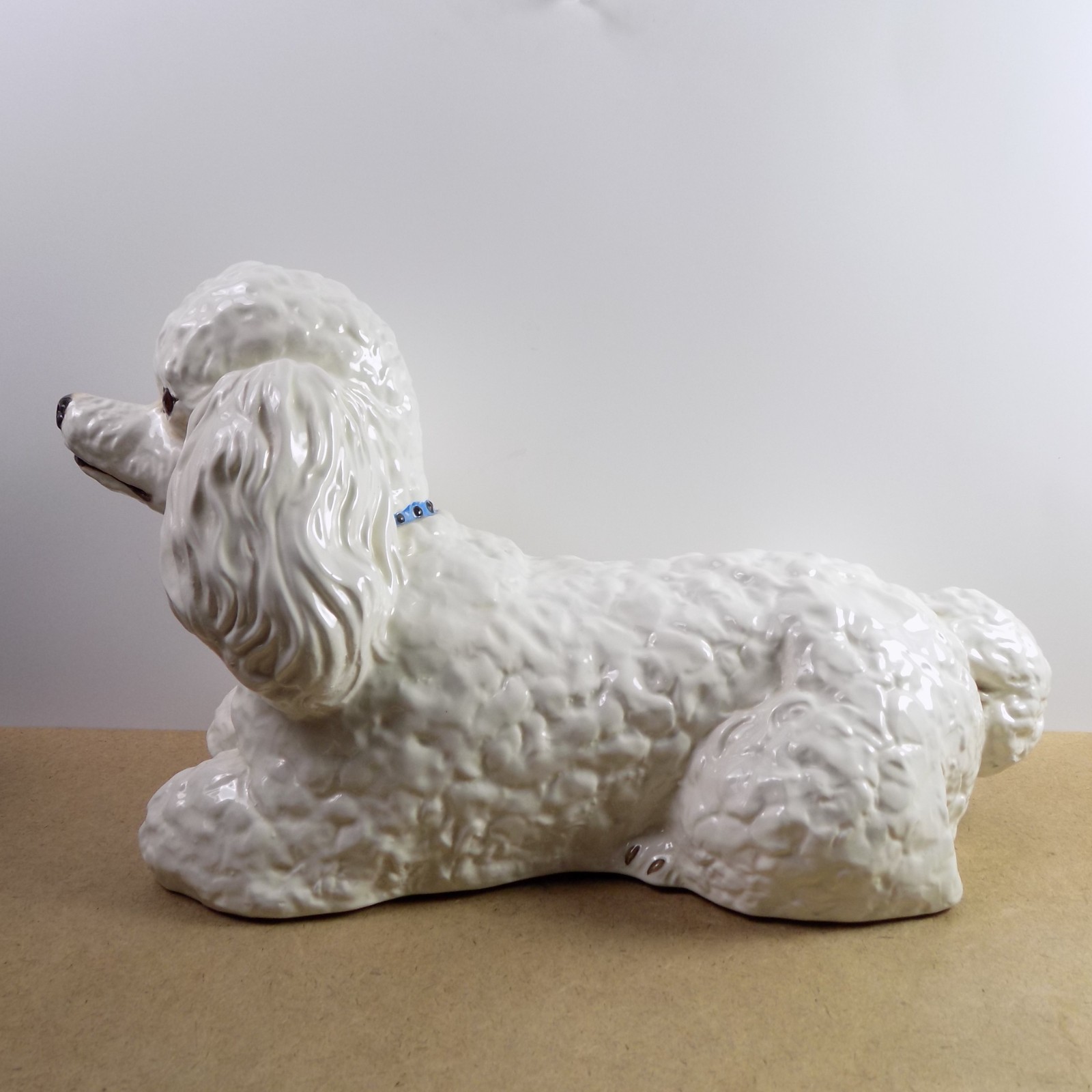 1972 The Townsends Pottery Toy Poodle Figurine Sculpture Life Size 20" x 11" VGC 1972 The Townsends Pottery Toy Poodle Figurine Sculpture Life Size 20" x 11" VGC