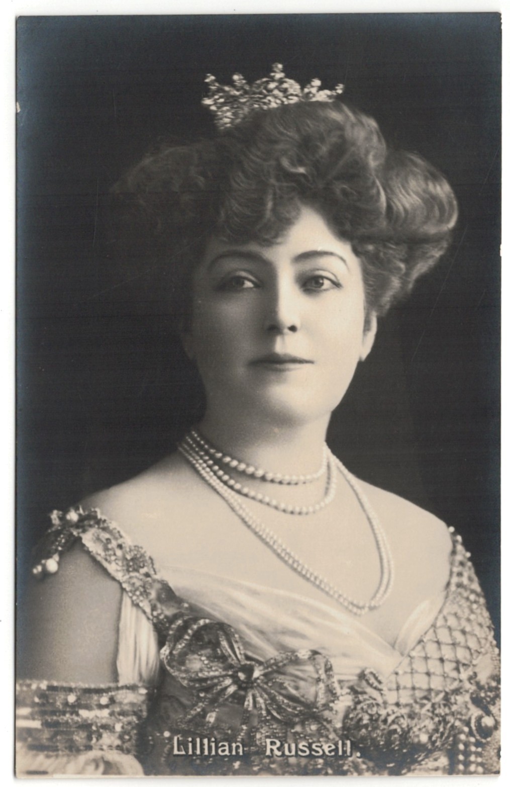UNUSED PRE 1905 LILLIAN RUSSELL (1861-1922) FAMOUS AMERICAN STAGE ACTRESS