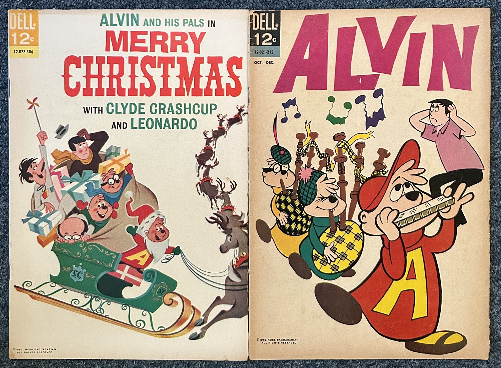 Alvin #1 Dell (1962) FAIR Alvin and His Pals in Merry Christmas (2nd Print) FINE