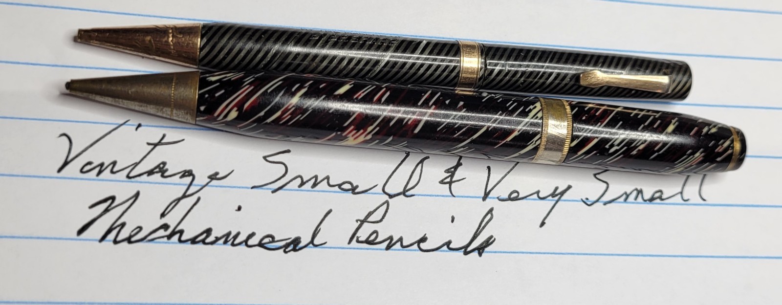 Two (2) Vintage Mechanical Pencils Small & Very Small Two (2) Vintage Mechanical Pencils Small & Very Small