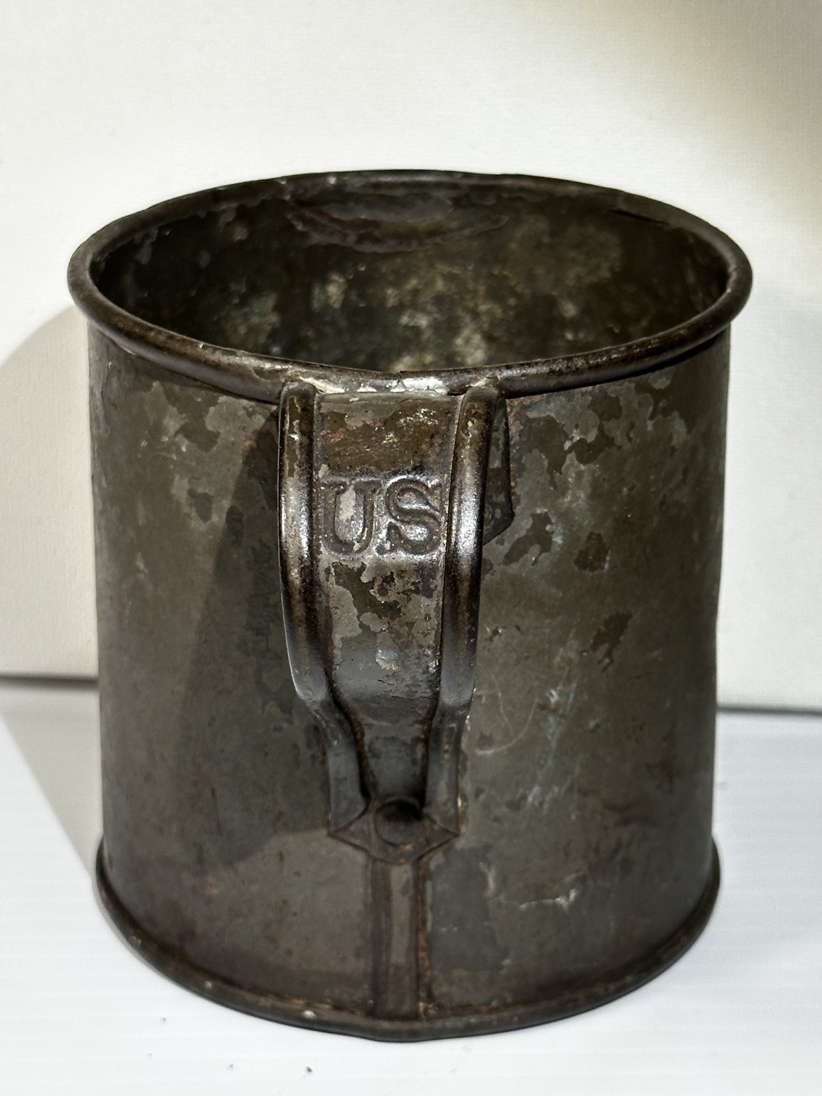 Antique US Army Model 1874 Mess Cup Indian Wars Spanish American War Tin Antique US Army Model 1874 Mess Cup Indian Wars Spanish American War Tin