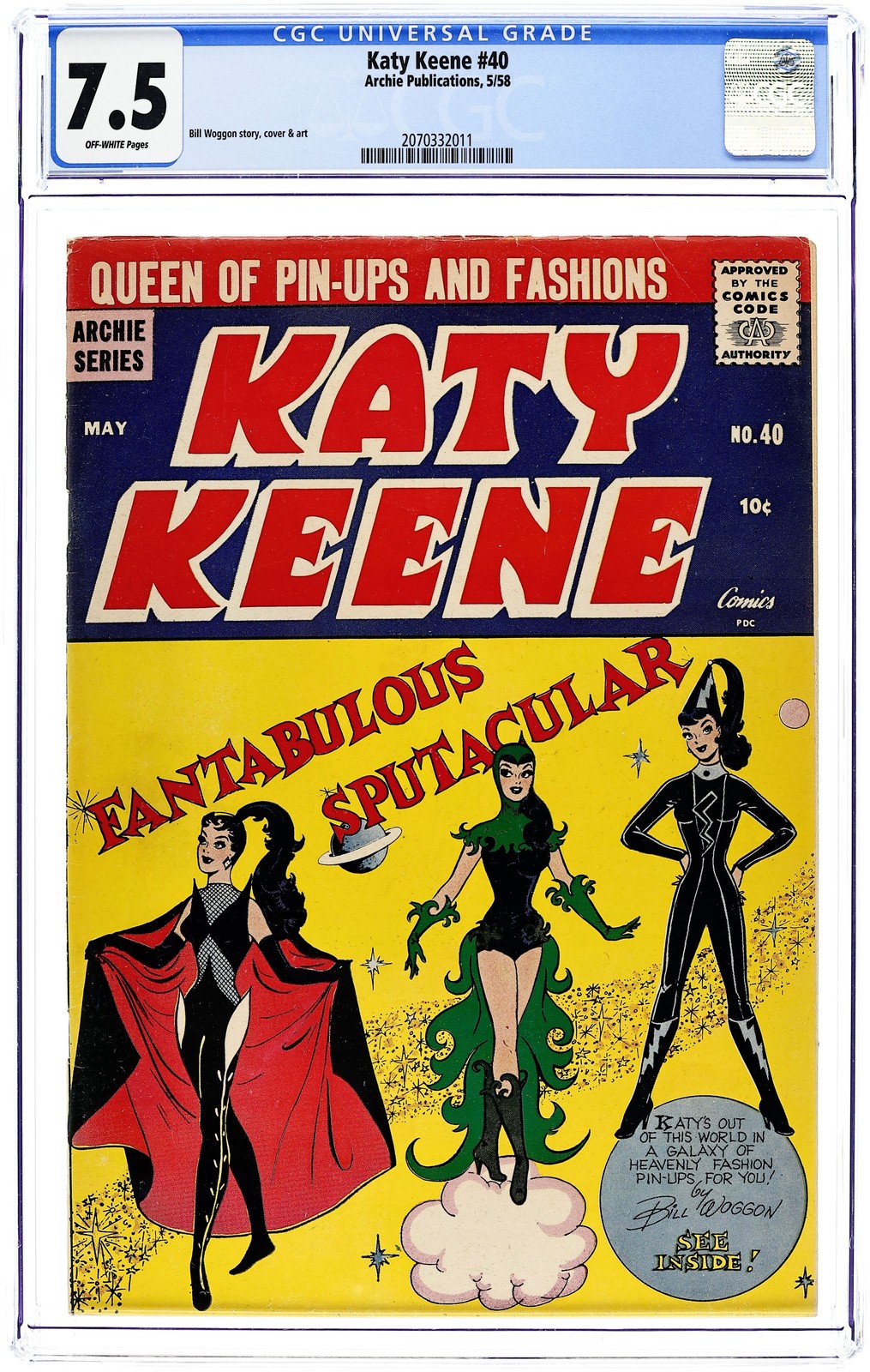 Katy Keene #40 CGC 7.5 1958 2070332011 Katy Keene #40 CGC 7.5 1958 2070332011