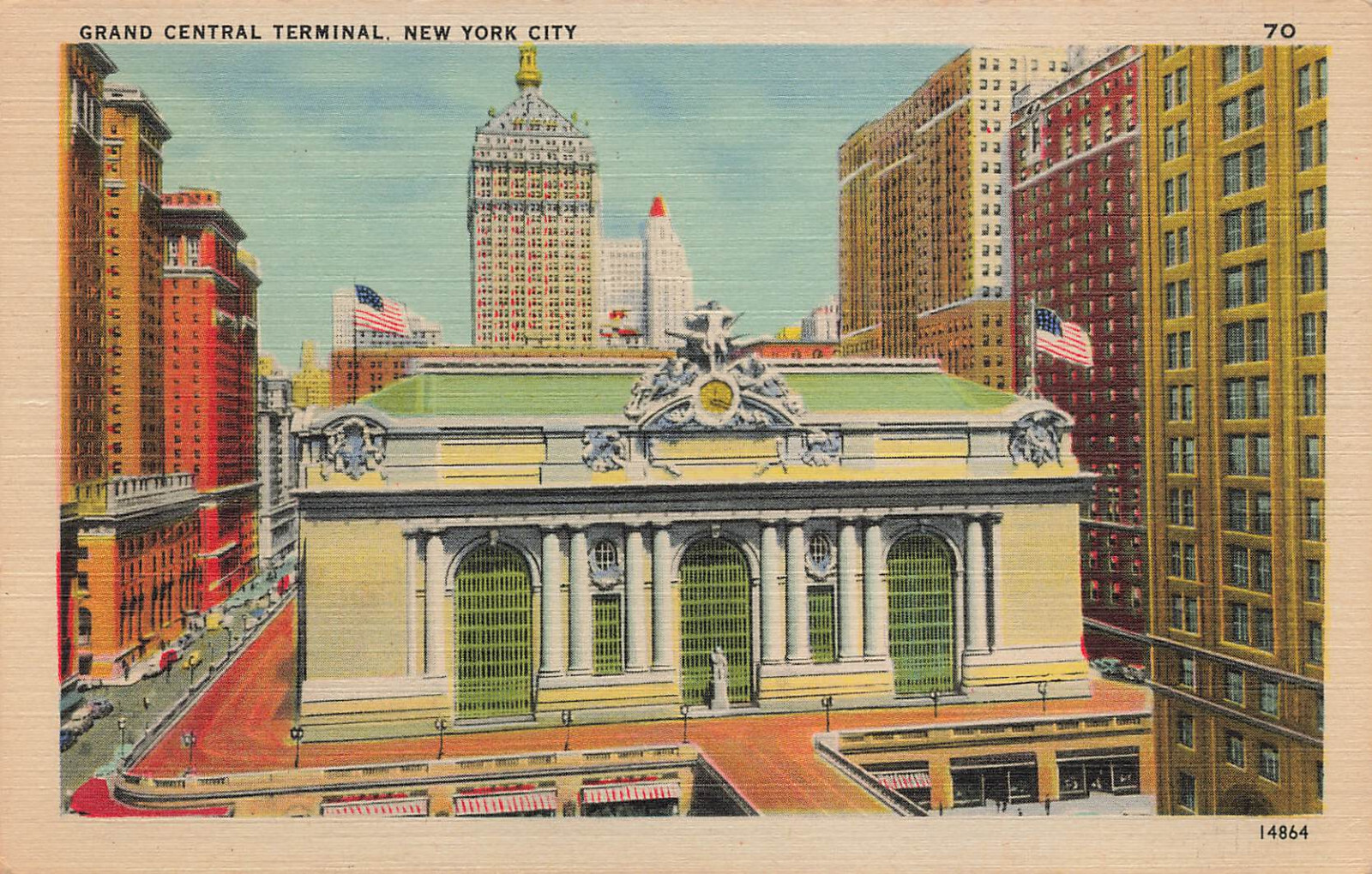 GRAND CENTRAL TERMINAL STATION POSTCARD NY NEW YORK CITY 1930s GRAND CENTRAL TERMINAL STATION POSTCARD NY NEW YORK CITY 1930s