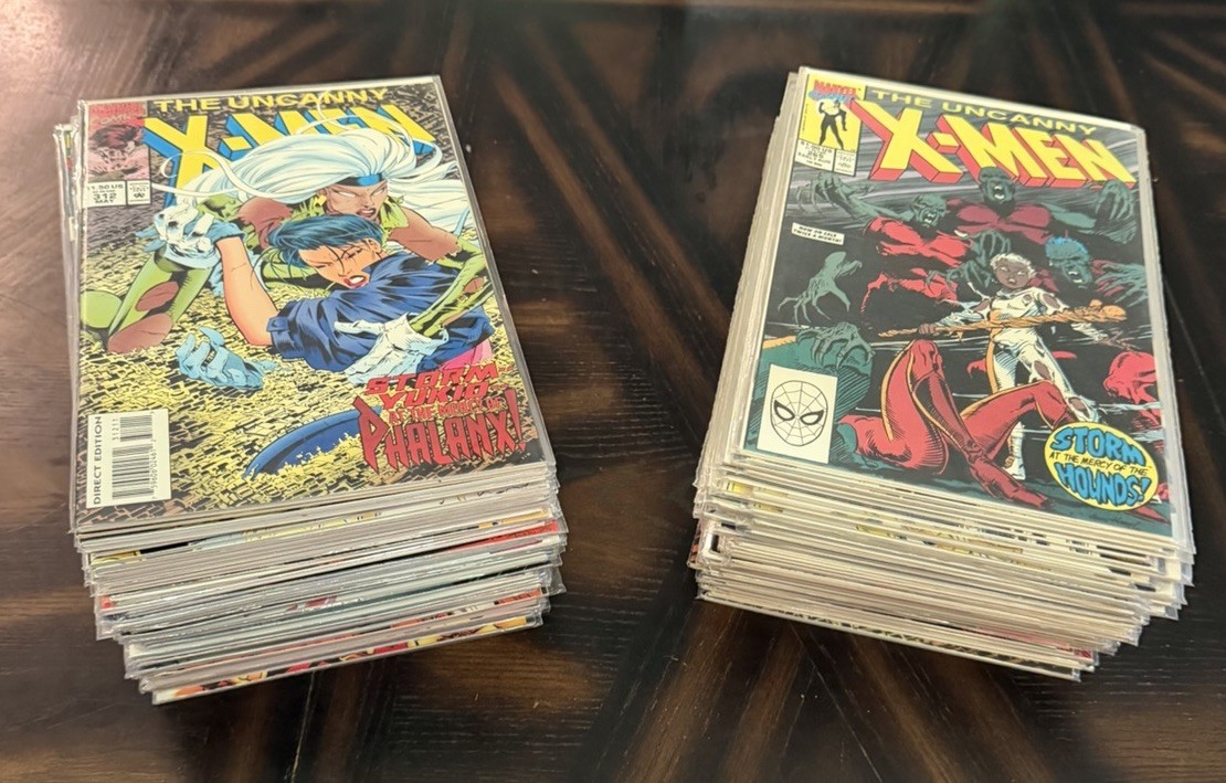 Uncanny X-Men Comic Lot Of 106 Books Between 265-352 Near Complete Run Dupes  🔥