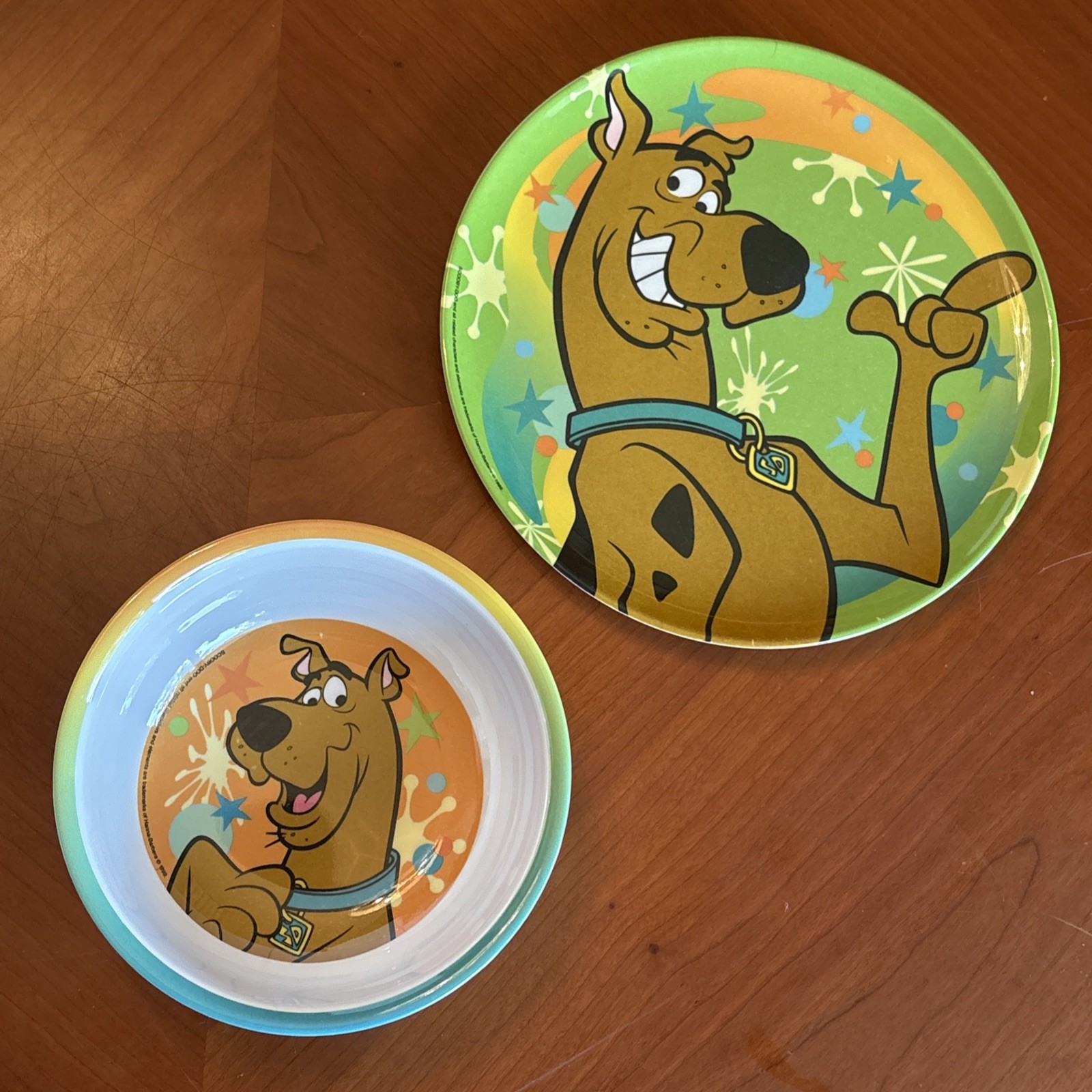 Vtg. 1999 Scooby Doo Collectible Cereal Bowl & Plate Zak Designs Hanna-Barbera