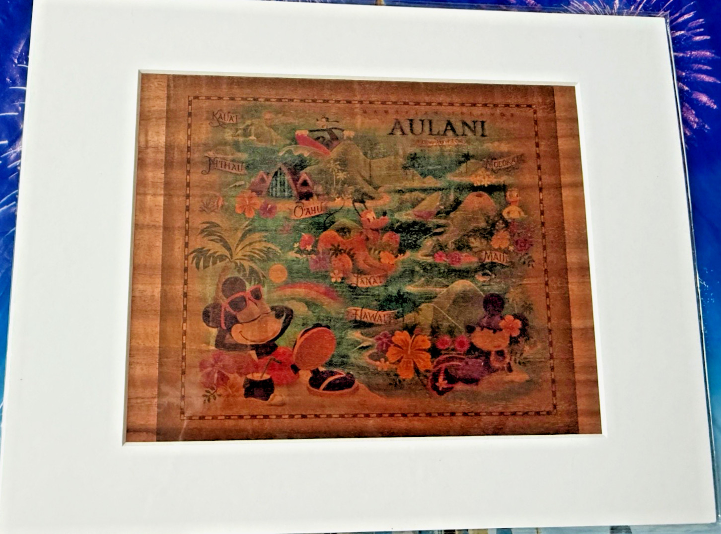 Disney Aulani Resort Map Mickey Minnie Mouse Hawaii Print 14"x 11” Jeff Granito Disney Aulani Resort Map Mickey Minnie Mouse Hawaii Print 14"x 11” Jeff Granito