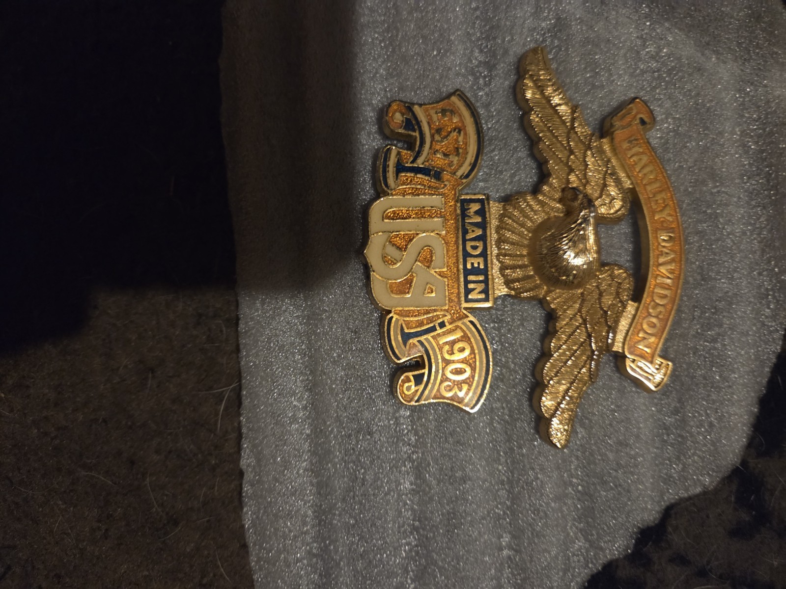 ​Harley-Davidson Vintage Gold Eagle USA Medallion