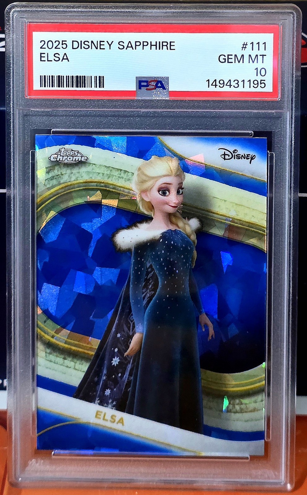 2025 TOPPS CHROME SAPPHIRE EDITION #111 ELSA PSA 10 PERFECT CARD❄️🧊💙 2025 TOPPS CHROME SAPPHIRE EDITION #111 ELSA PSA 10 PERFECT CARD❄️🧊💙