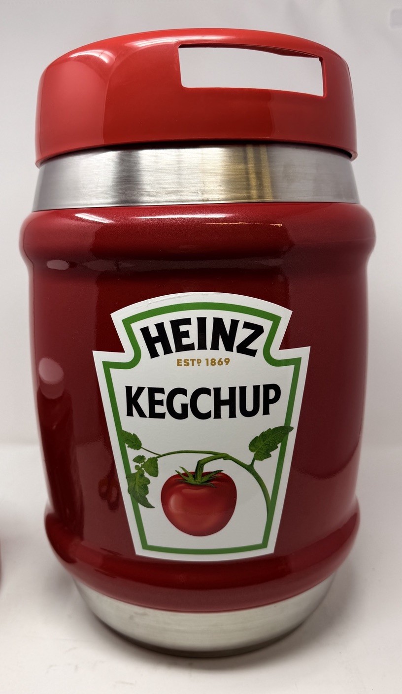 Exclusive HEINZ KegChup Ketchup Keg with 114oz Jug Limited To 157