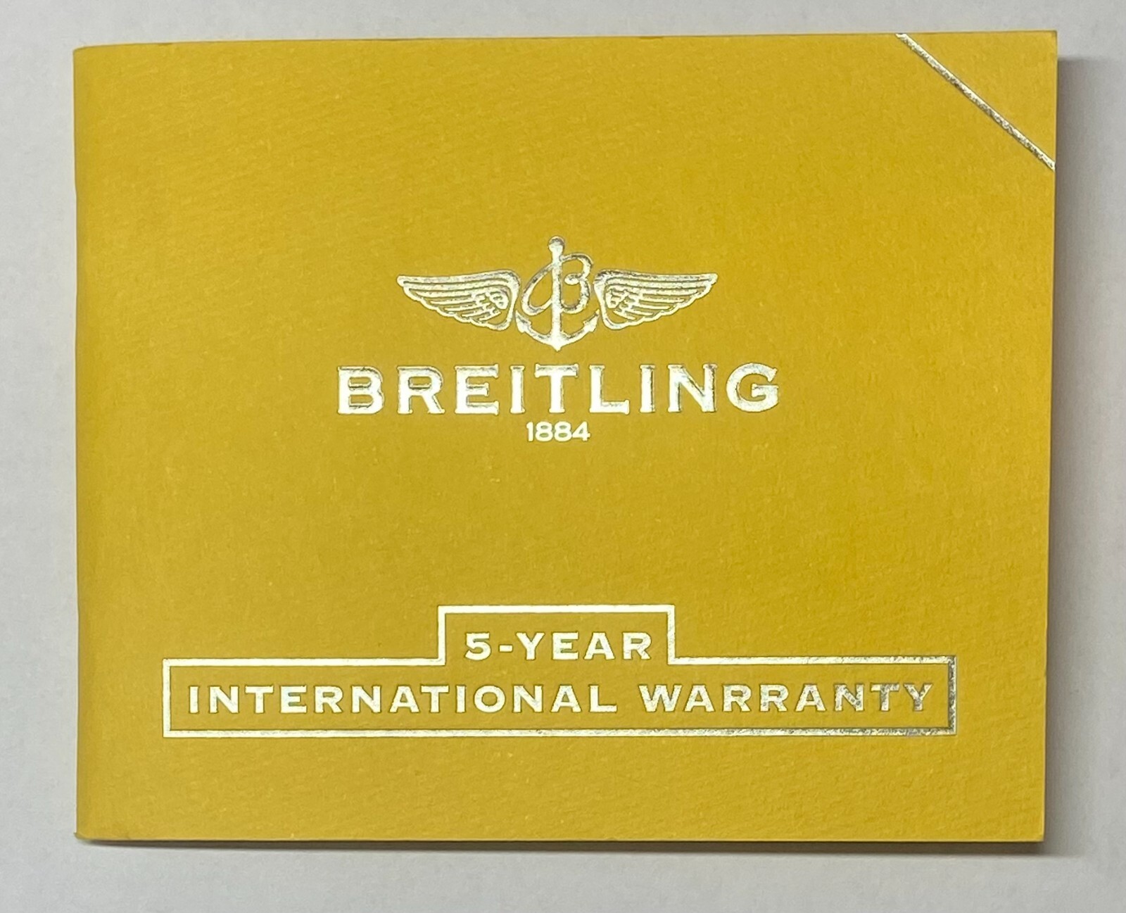 Real Breitling 5-Year International Warranty Certificate Retailer Stamped Real Breitling 5-Year International Warranty Certificate Retailer Stamped