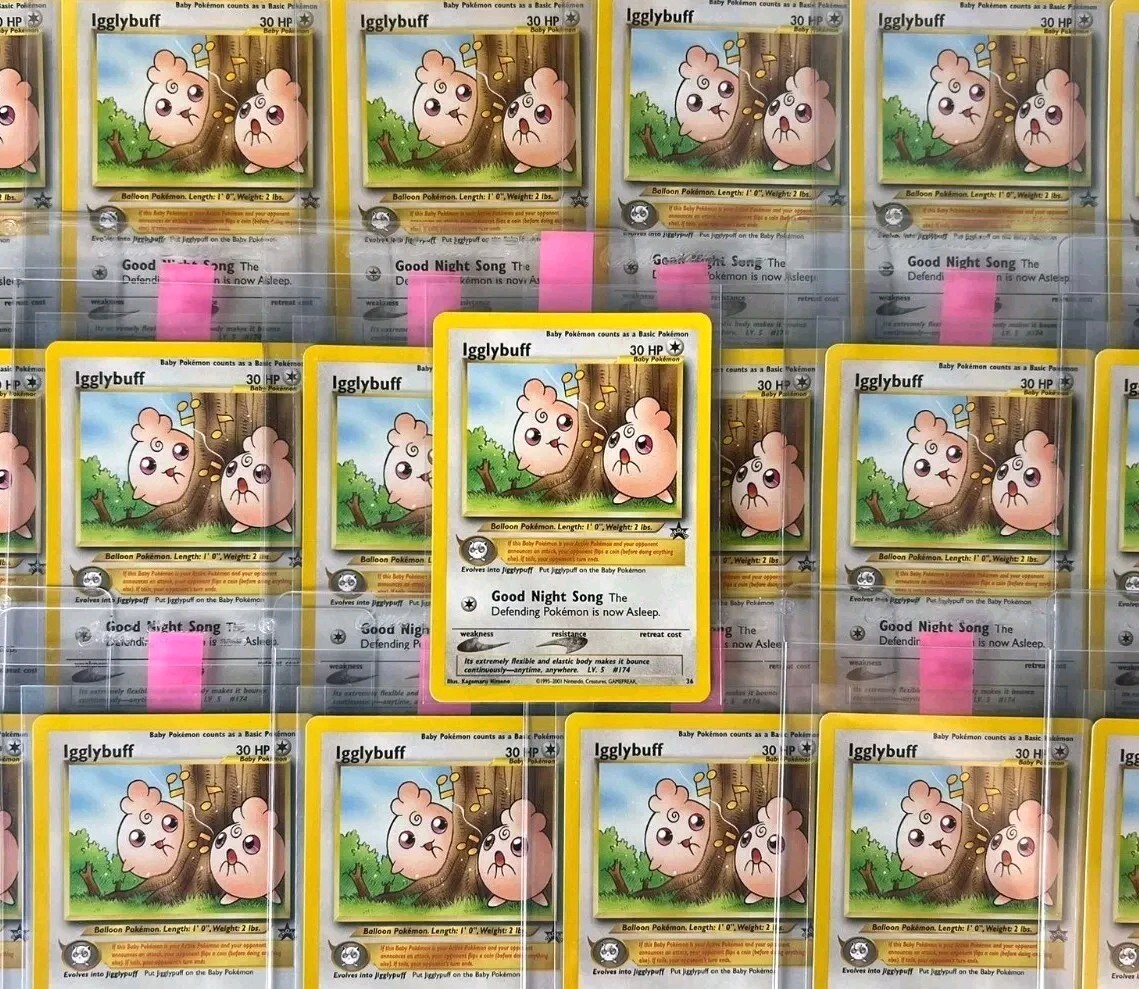 2001 Black Star Promo Pokemon League Card Igglybuff 36 - Near Mint/Mint 2001 Black Star Promo Pokemon League Card Igglybuff 36 - Near Mint/Mint
