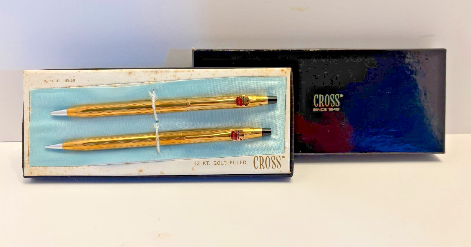 NOS Cross 12K GF Pen Pencil Set Imperial Refineries Oil Gas Advertising NIB NOS Cross 12K GF Pen Pencil Set Imperial Refineries Oil Gas Advertising NIB