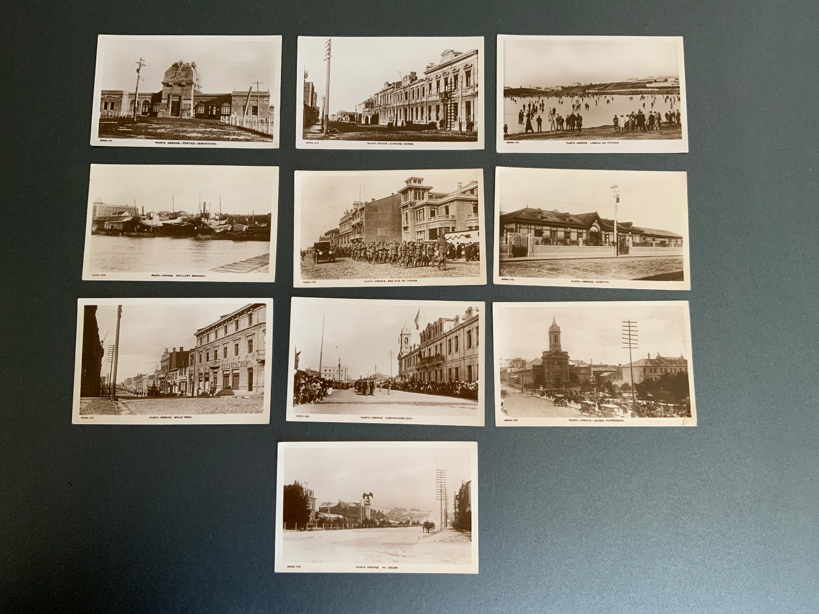 VTG RPPC  Punta Arenas, Chile Postcards  Circa 1920s by Manuel Convalis Lot 10