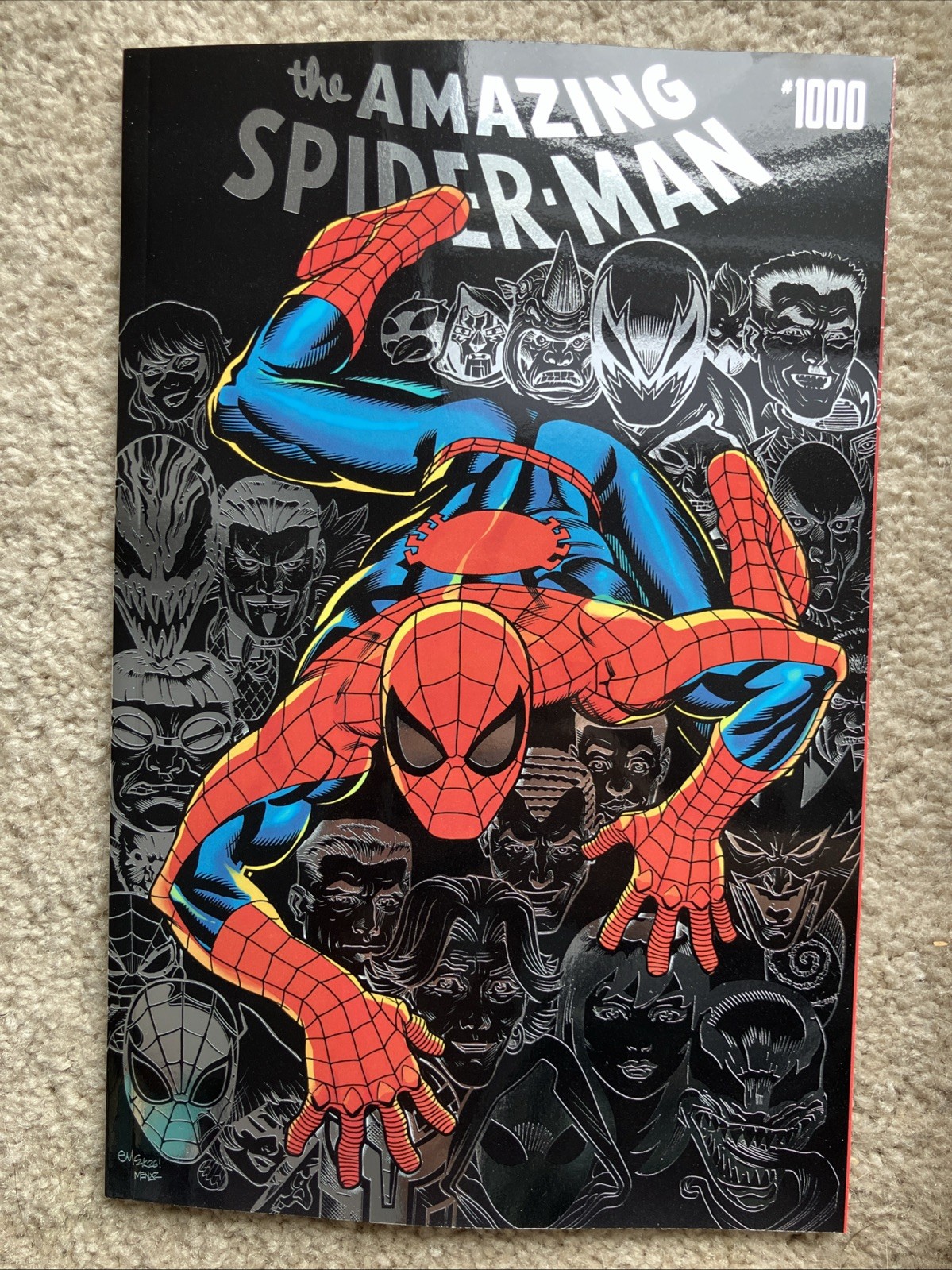 Amazing Spider-Man #1000 Ed McGuinness Foil Variant (Marvel 2026) ASM 100 Homage Amazing Spider-Man #1000 Ed McGuinness Foil Variant (Marvel 2026) ASM 100 Homage