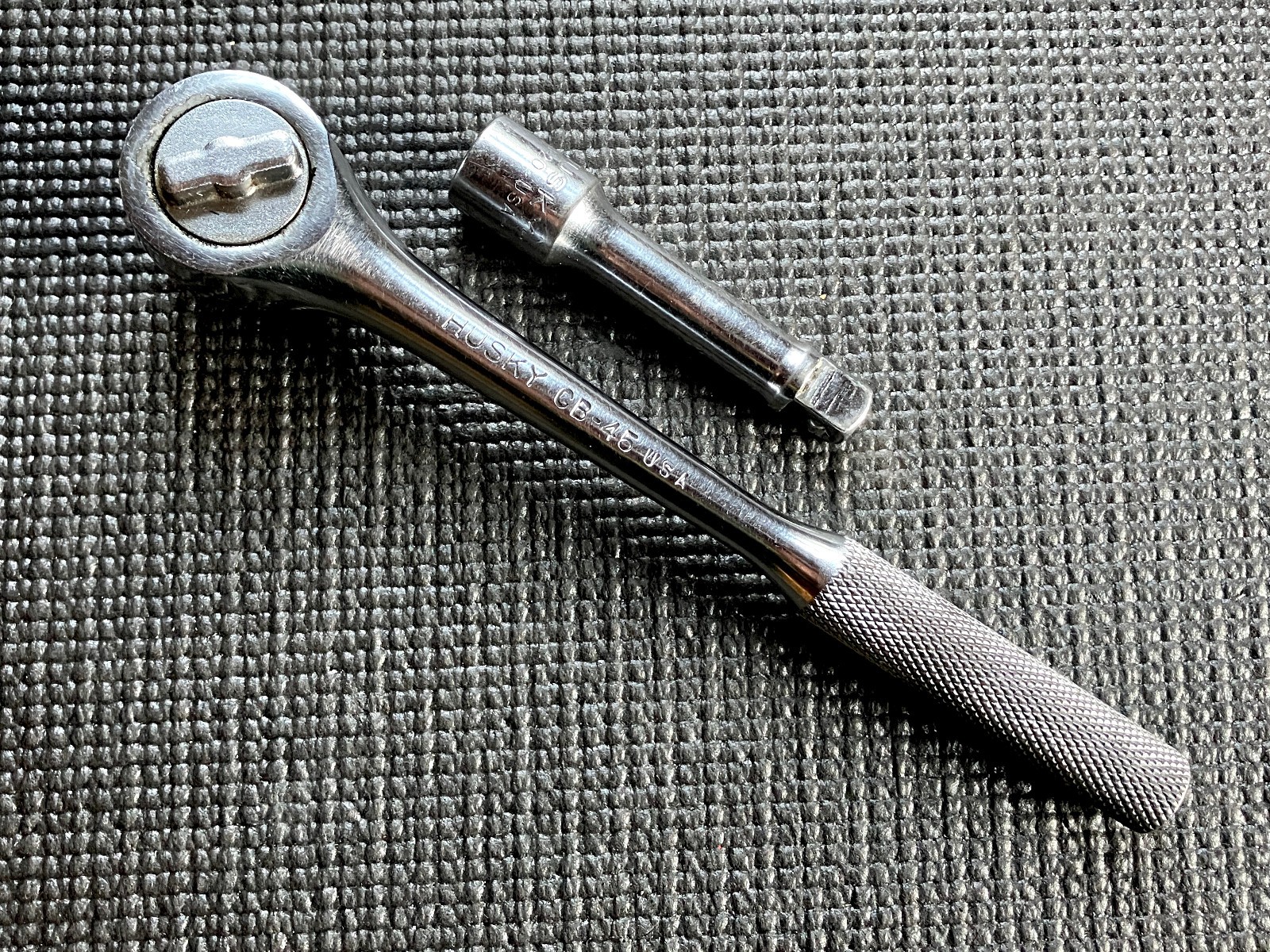Vintage Husky 3/8" Drive RHFT CB-45 Ratchet + 3" Long Extension CB-20 ✭USA✭ Vintage Husky 3/8" Drive RHFT CB-45 Ratchet + 3" Long Extension CB-20 ✭USA✭