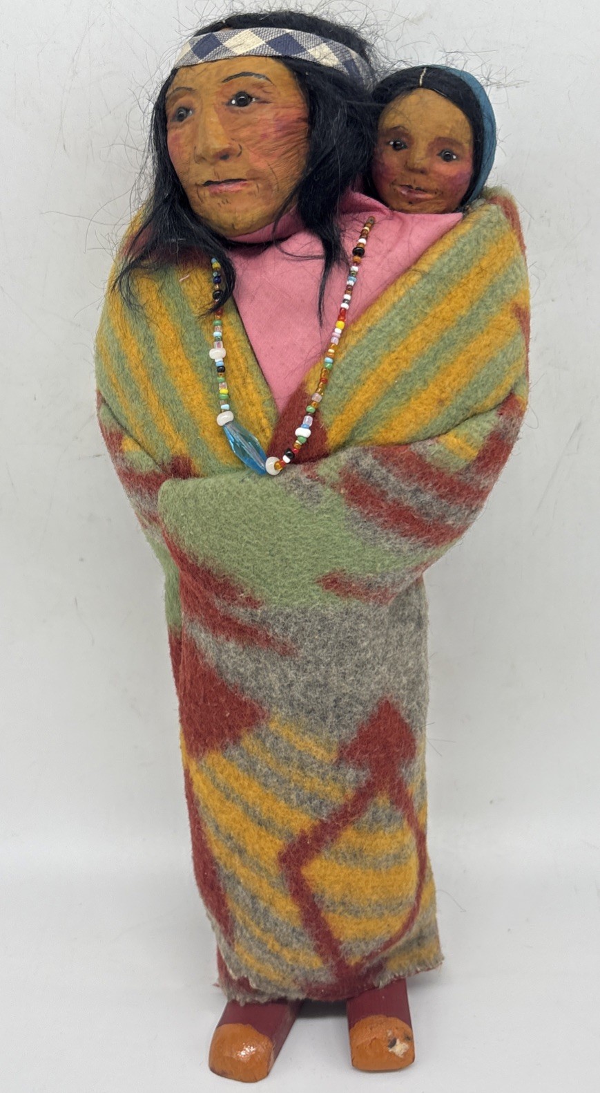 Skookum Native American Mary Frances Woods Character Doll Mother Papoose Vintage