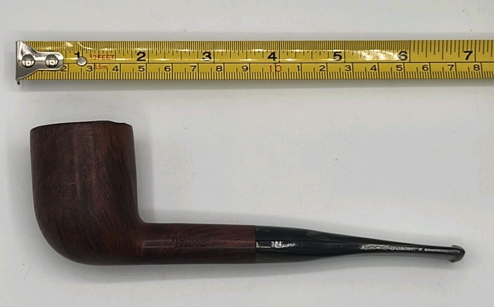 Vintage Tilshead England Tobacco Smoking Pipe Hand Made Dublin Shape Bowl USED Vintage Tilshead England Tobacco Smoking Pipe Hand Made Dublin Shape Bowl USED