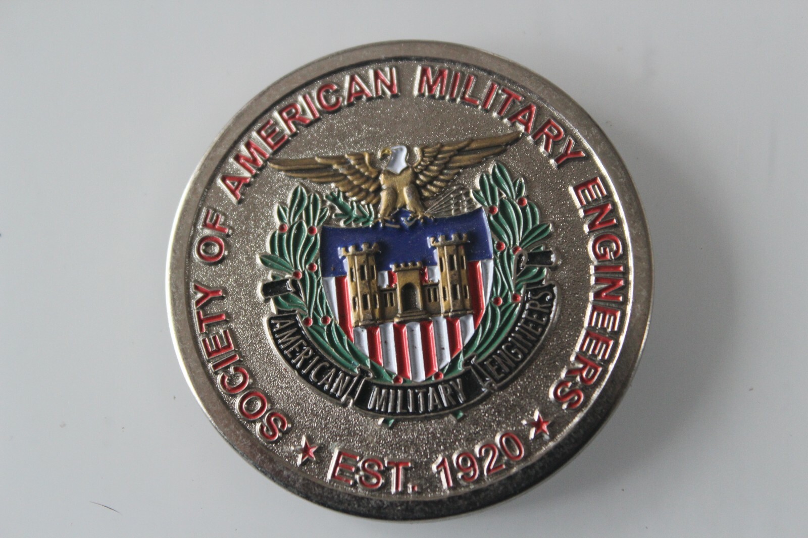 American Military Engineers Same Nashville Post Challenge Coin American Military Engineers Same Nashville Post Challenge Coin