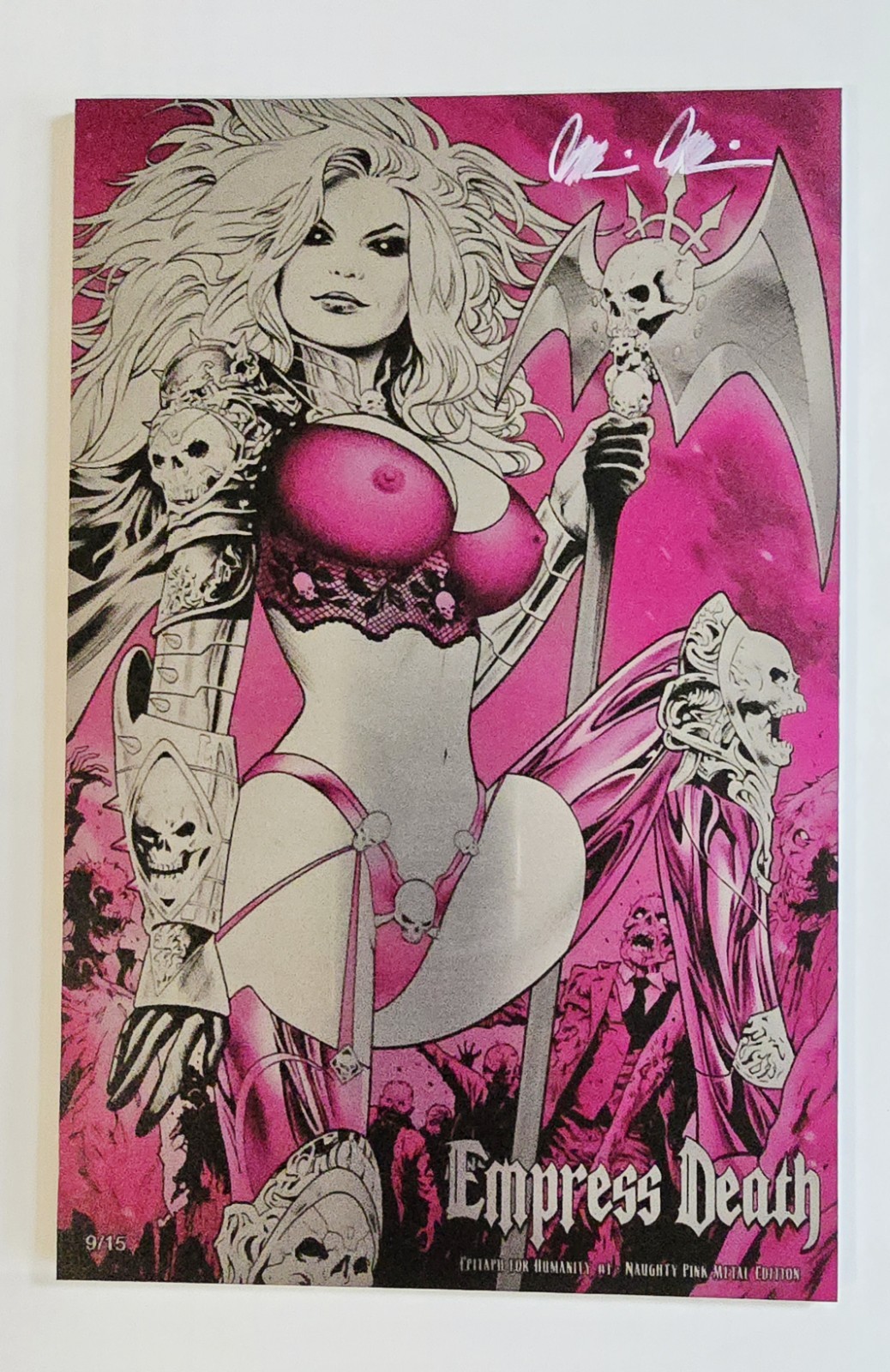 Lady Death: Epitaph for Humanity-N Pink Metal Edition 15 Total NM+ Land Cvr Lady Death: Epitaph for Humanity-N Pink Metal Edition 15 Total NM+ Land Cvr