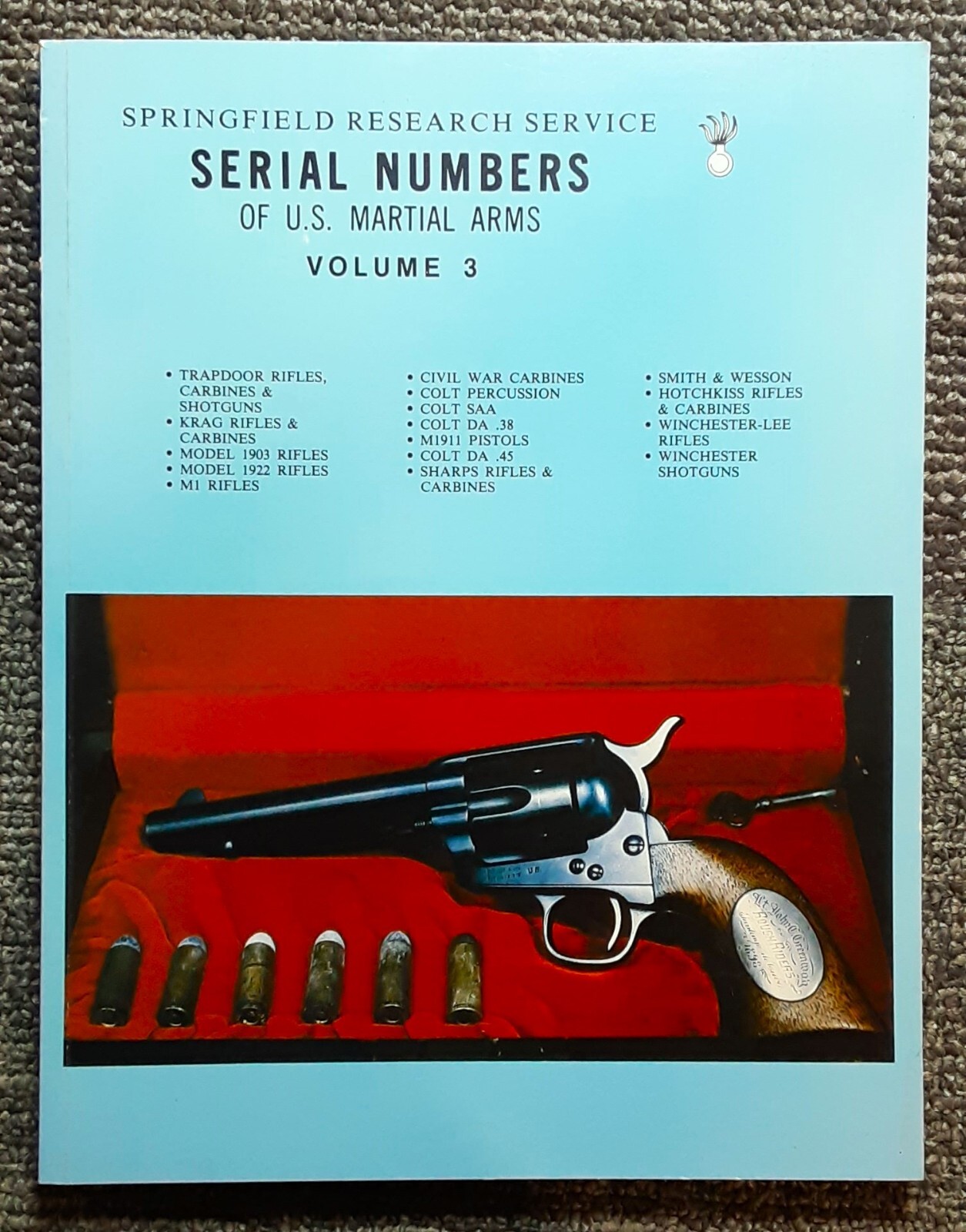 Springfield Research Service Volume 3 Antique Gun Serial Numbers RARE NOS Springfield Research Service Volume 3 Antique Gun Serial Numbers RARE NOS