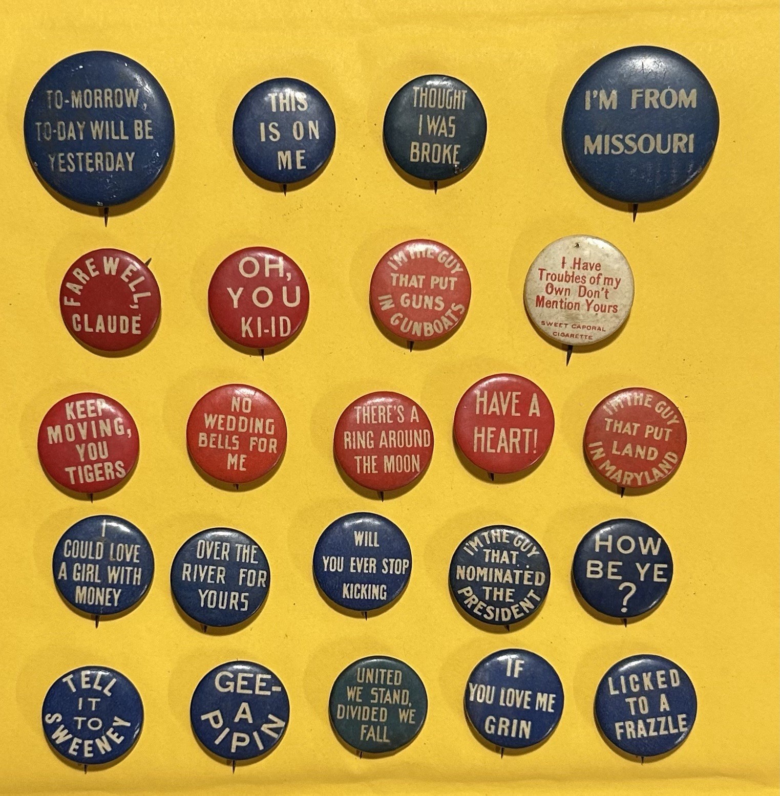 Lot Of 23 Vintage 1910s Cigarette Premium Pinback Buttons Comic Humorous Sayings Lot Of 23 Vintage 1910s Cigarette Premium Pinback Buttons Comic Humorous Sayings