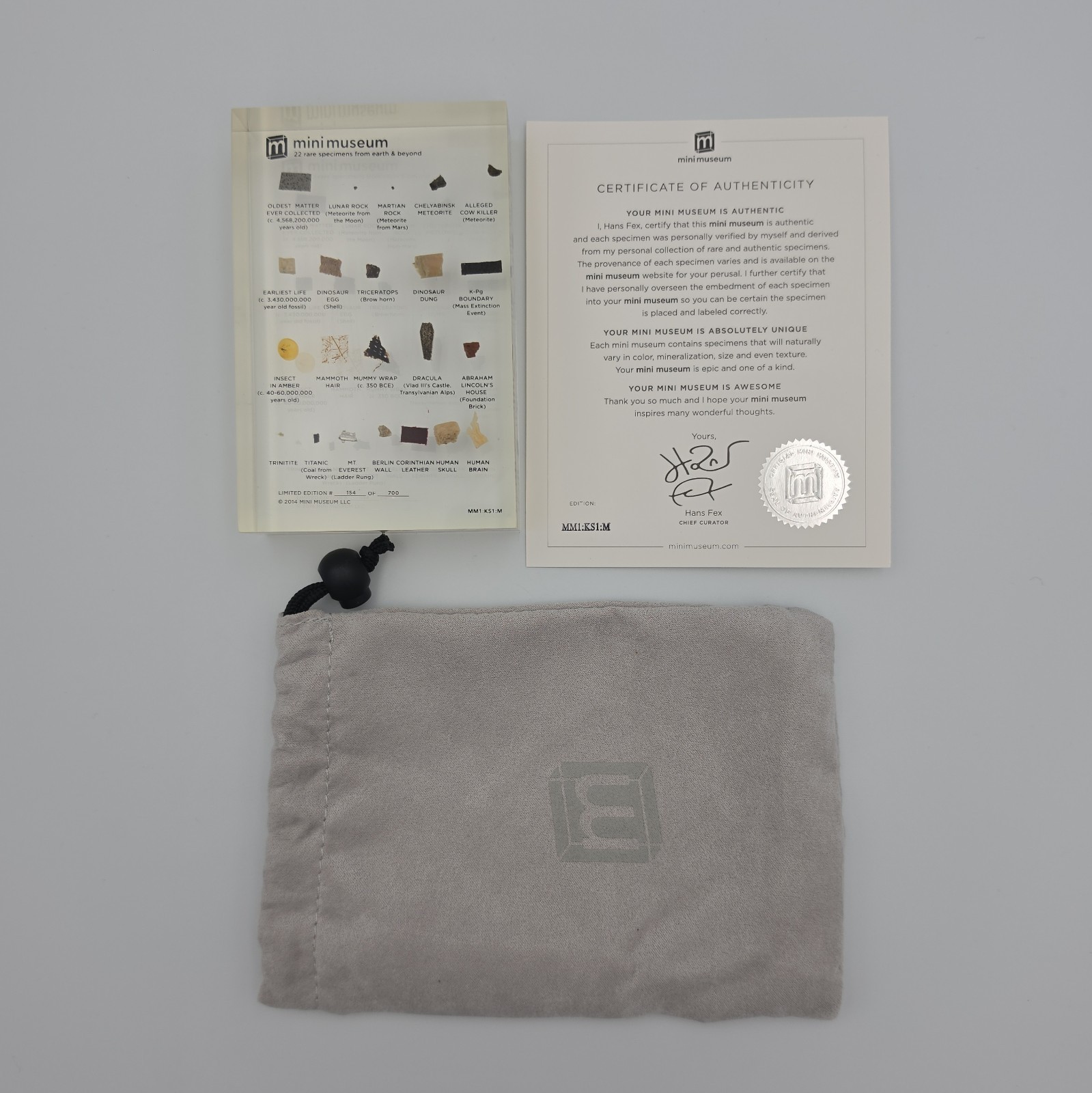 Mini Museum 1st Edition Kickstarter - Medium - MM1:KS1:M - LE 154 Of 700 Mini Museum 1st Edition Kickstarter - Medium - MM1:KS1:M - LE 154 Of 700