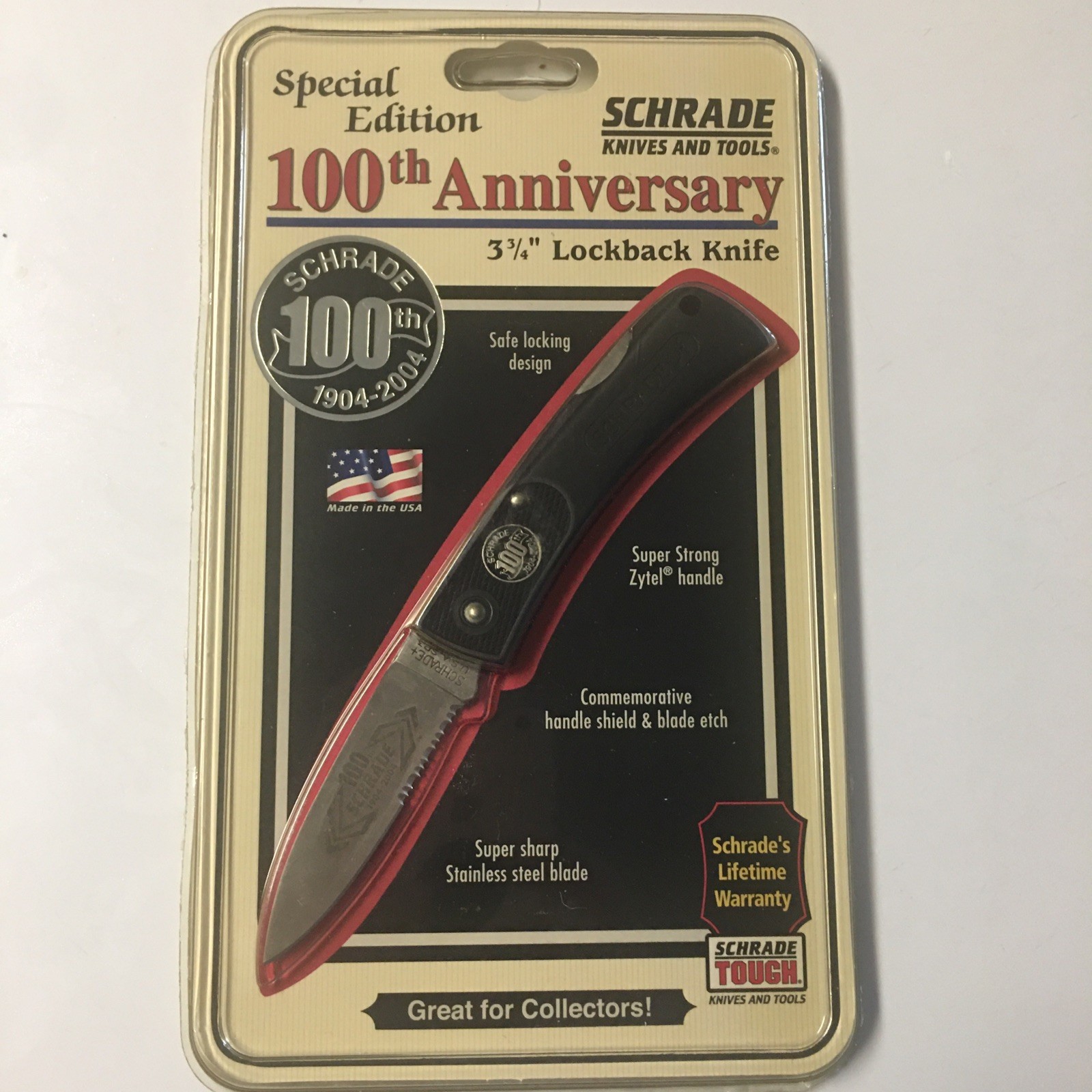 SCHRADE USA 100th Anniversary SH3CPANN 2004 Vintage NOS New Old Stock Collector SCHRADE USA 100th Anniversary SH3CPANN 2004 Vintage NOS New Old Stock Collector
