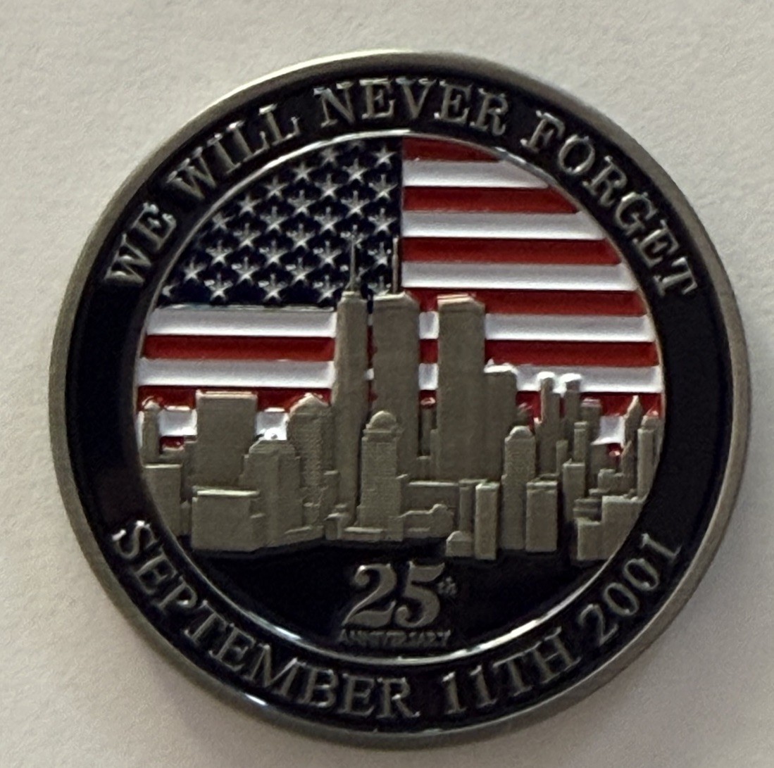 FBI WFO Washington Field Office 9/11 25th Anniversary Challenge Coin FBI WFO Washington Field Office 9/11 25th Anniversary Challenge Coin