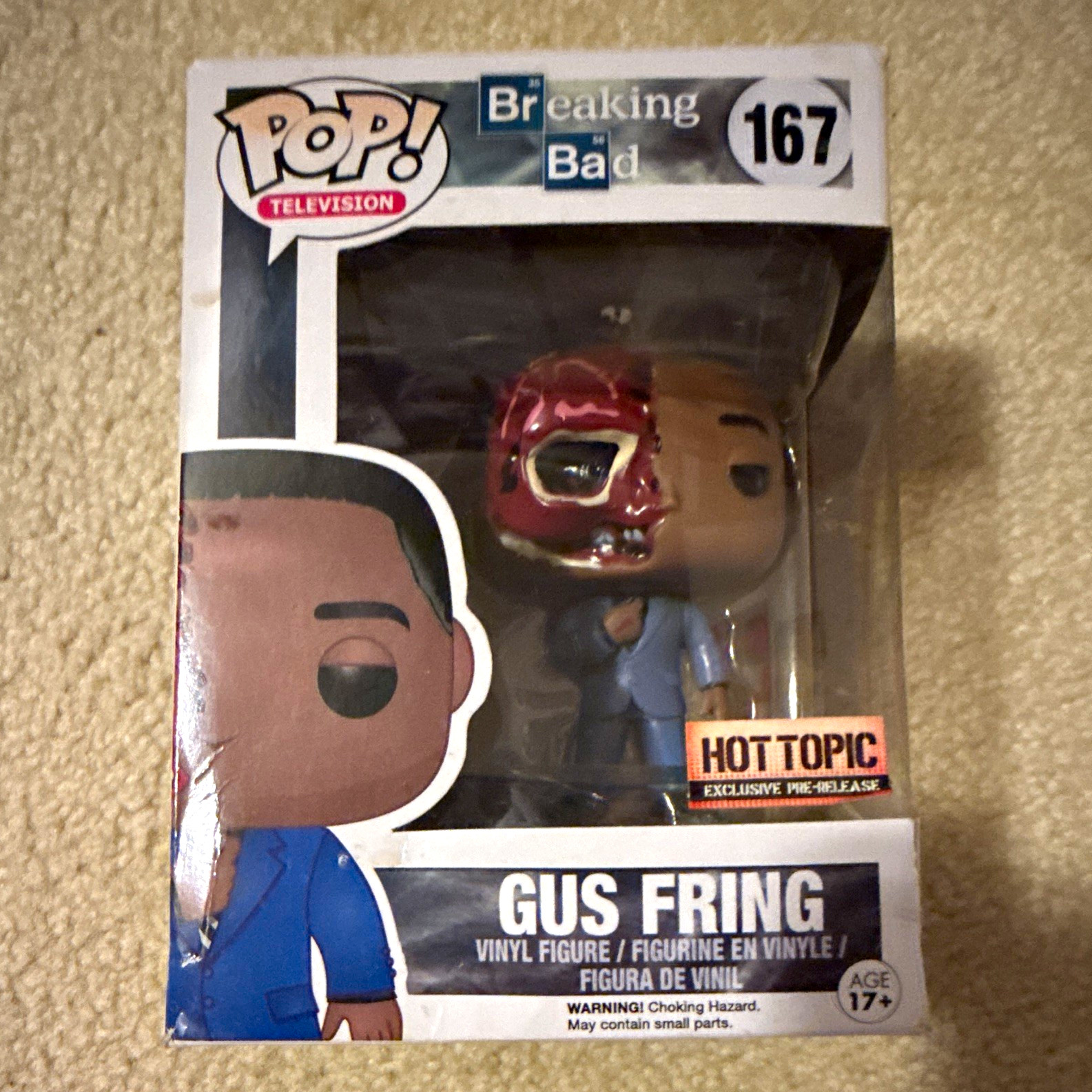 Funko Pop Vinyl Breaking Bad Gus Fring #167 Hot Topic Exclusive Figure Funko Pop Vinyl Breaking Bad Gus Fring #167 Hot Topic Exclusive Figure