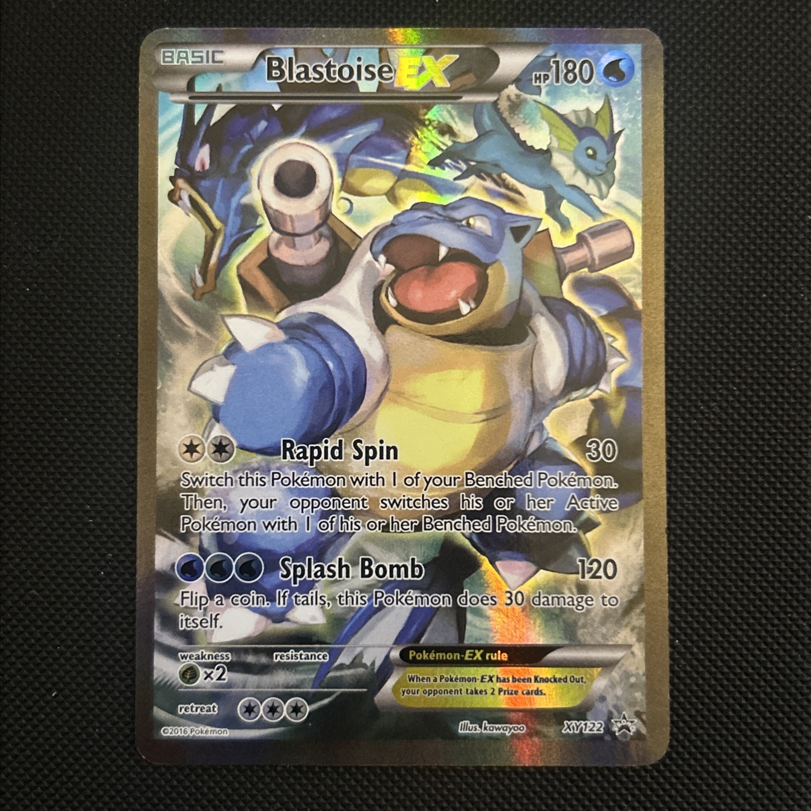 Blastoise EX XY122 Black Star Promo Pokemon Card Blastoise EX XY122 Black Star Promo Pokemon Card