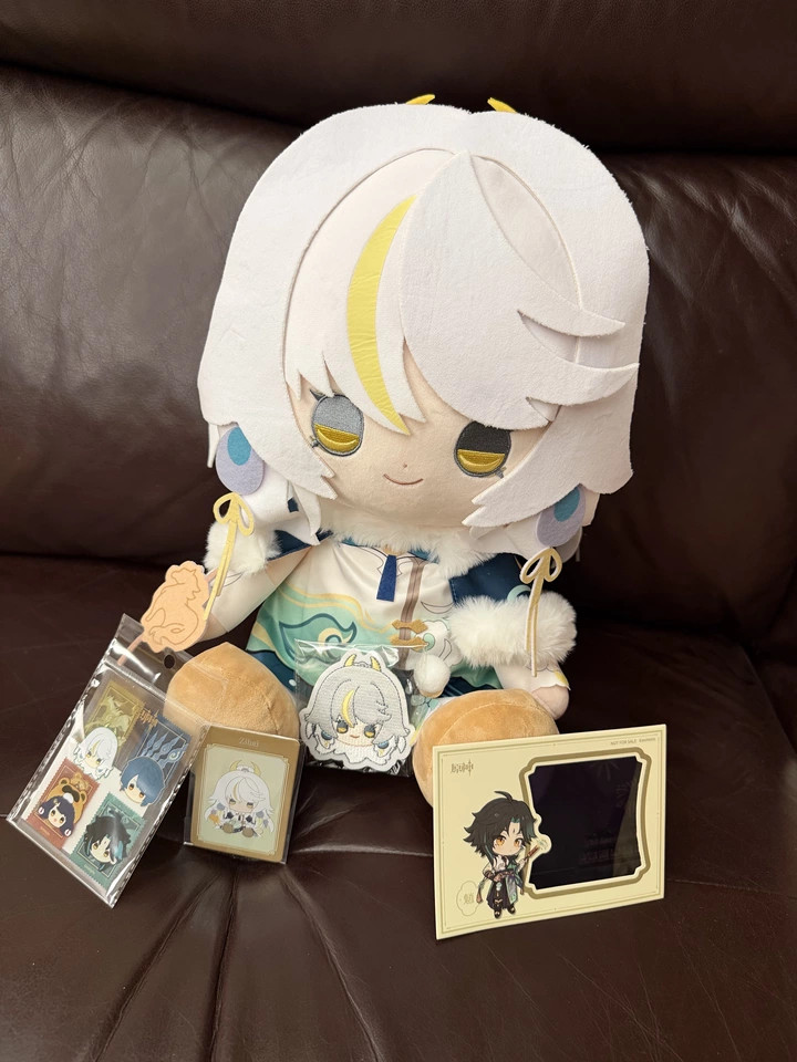 35cm Official Genshin Impact Shanghai event surrounding  Zibai plush doll dolls