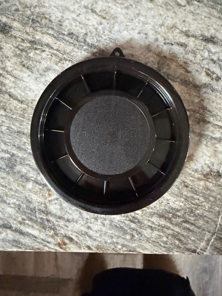 Pack of 20 Black plastic mini bucket lid 400ml 